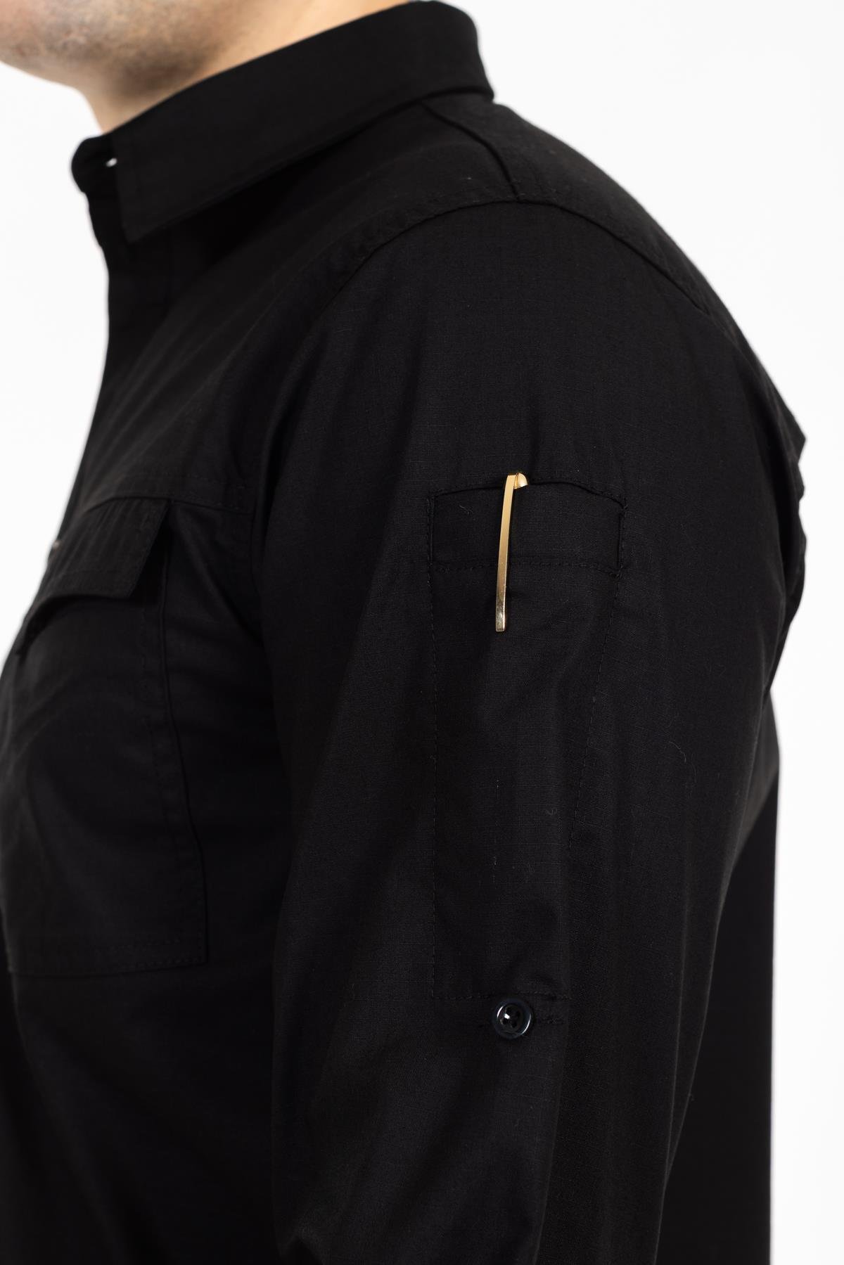 AKN 313 PREMIUM RIPSTOP TAKTİK GÖMLEK-SİYAH