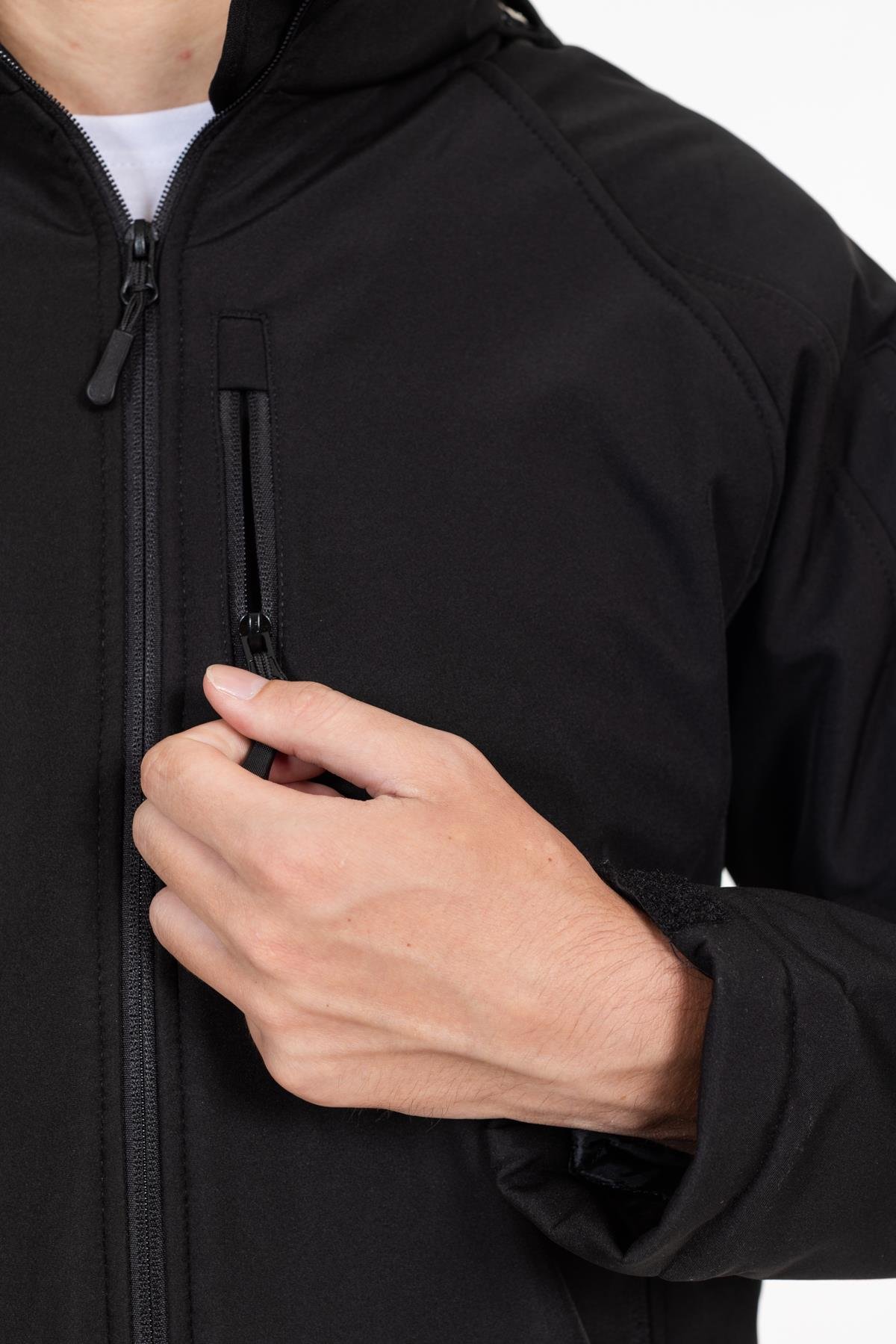 AKN 451 DOUBLE SOFTSHELL TAKTİK MONT SİYAH