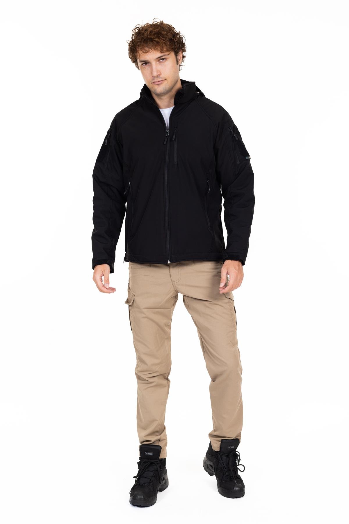 AKN 451 DOUBLE SOFTSHELL TAKTİK MONT SİYAH