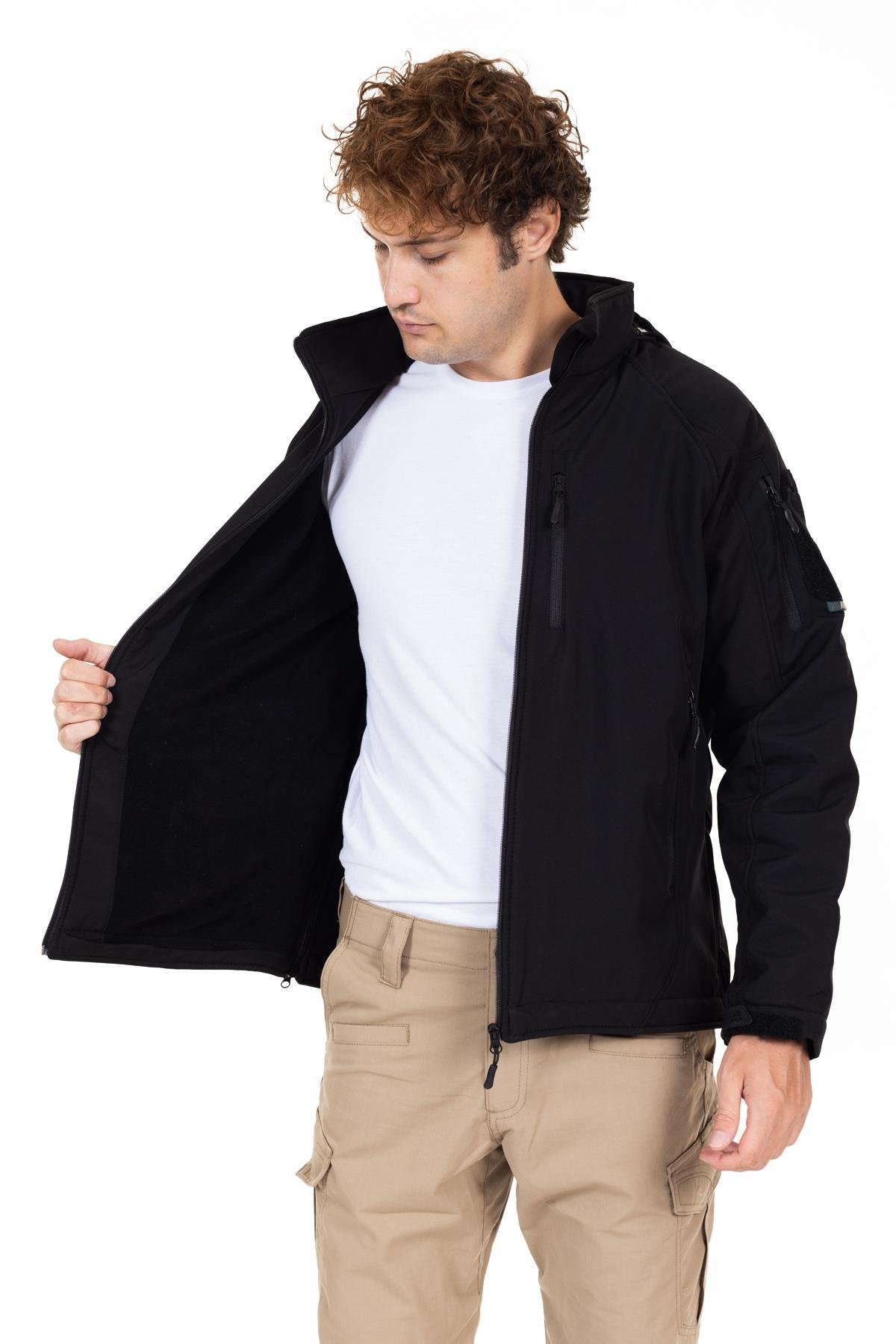 AKN 451 DOUBLE SOFTSHELL TAKTİK MONT SİYAH