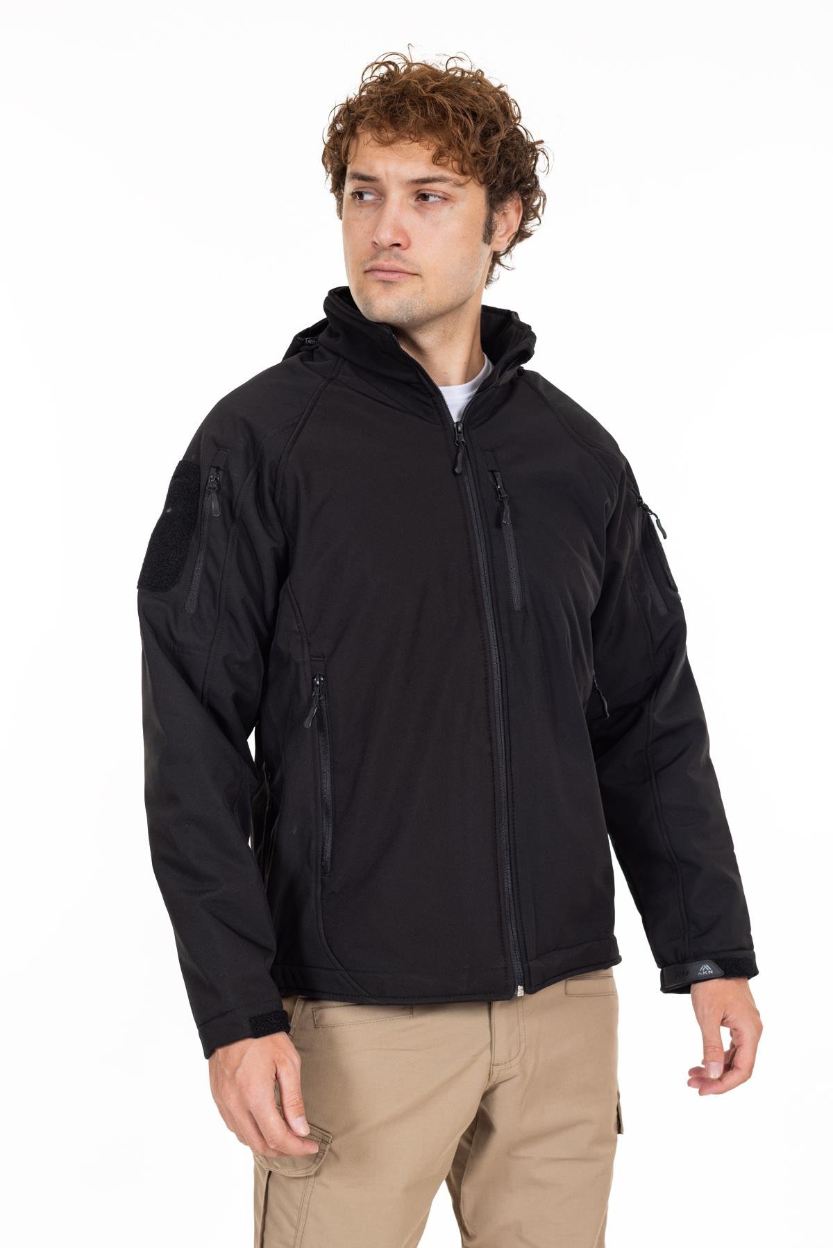 AKN 451 DOUBLE SOFTSHELL TAKTİK MONT SİYAH