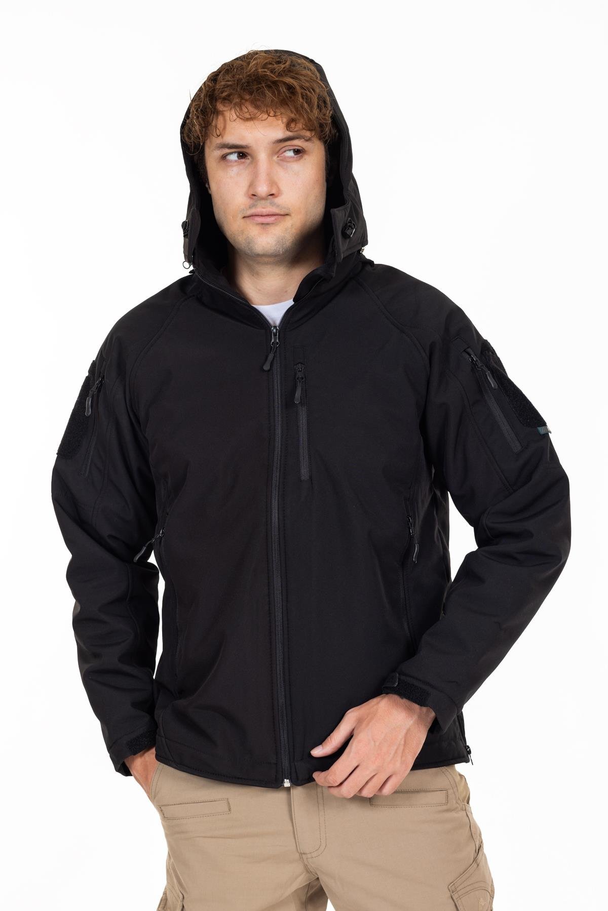 AKN 451 DOUBLE SOFTSHELL TAKTİK MONT SİYAH