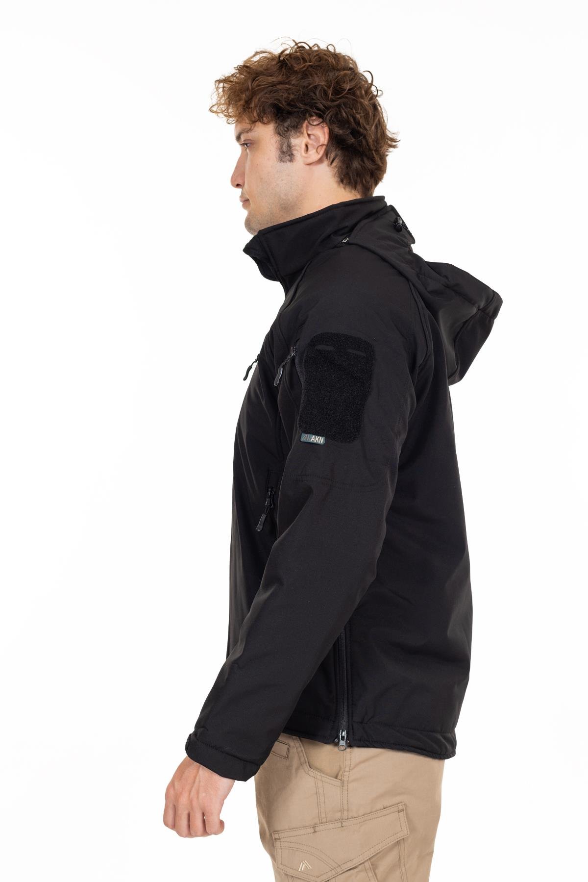 AKN 451 DOUBLE SOFTSHELL TAKTİK MONT SİYAH