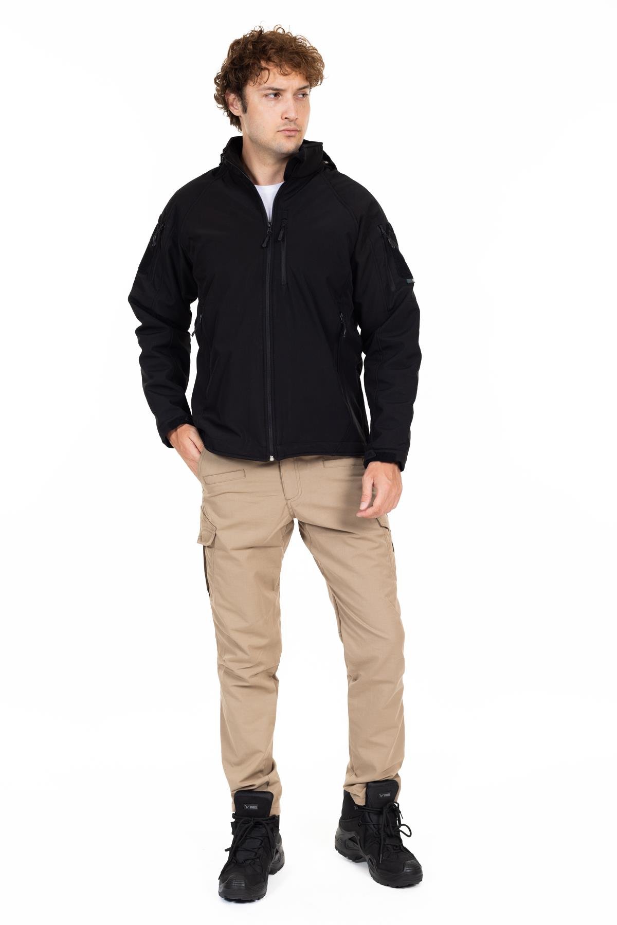 AKN 451 DOUBLE SOFTSHELL TAKTİK MONT SİYAH