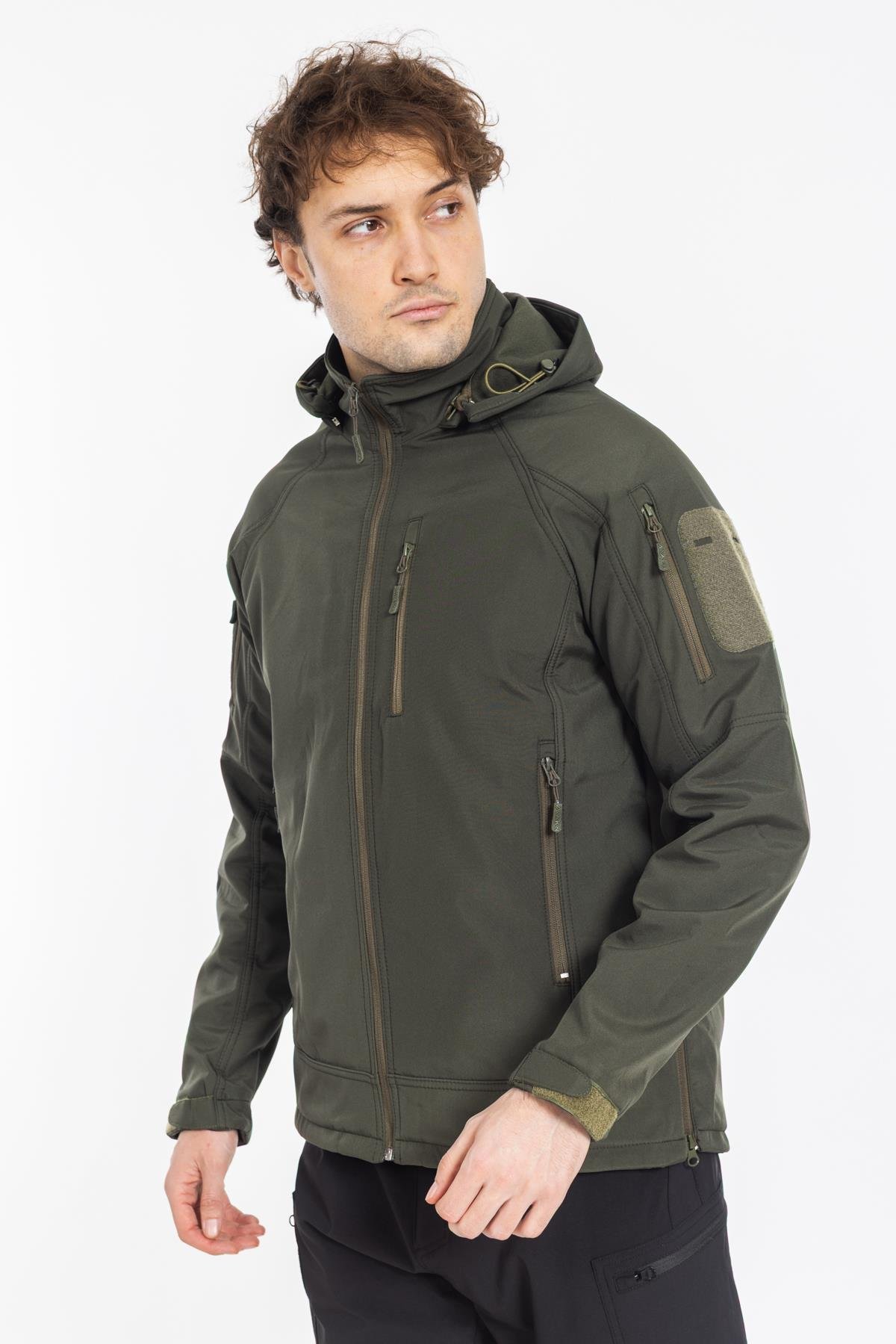 AKN 451 DOUBLE SOFTSHELL TAKTİK MONT HAKİ