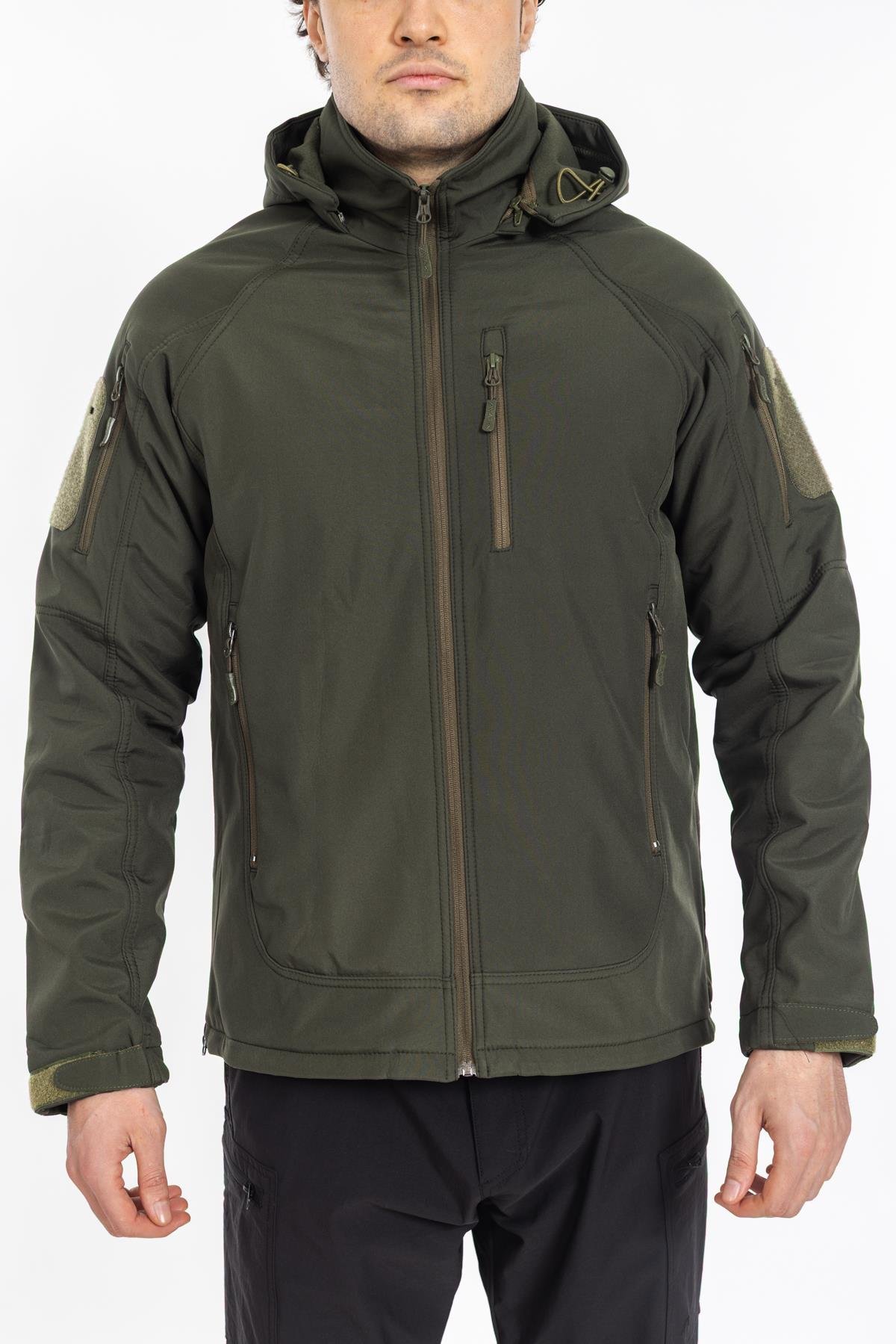 AKN 451 DOUBLE SOFTSHELL TAKTİK MONT HAKİ