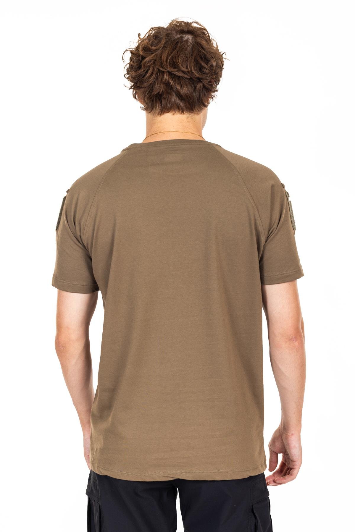 AKN BİSİKLET YAKA KISA KOLLU TAKTİK T-SHIRT-HAKİ