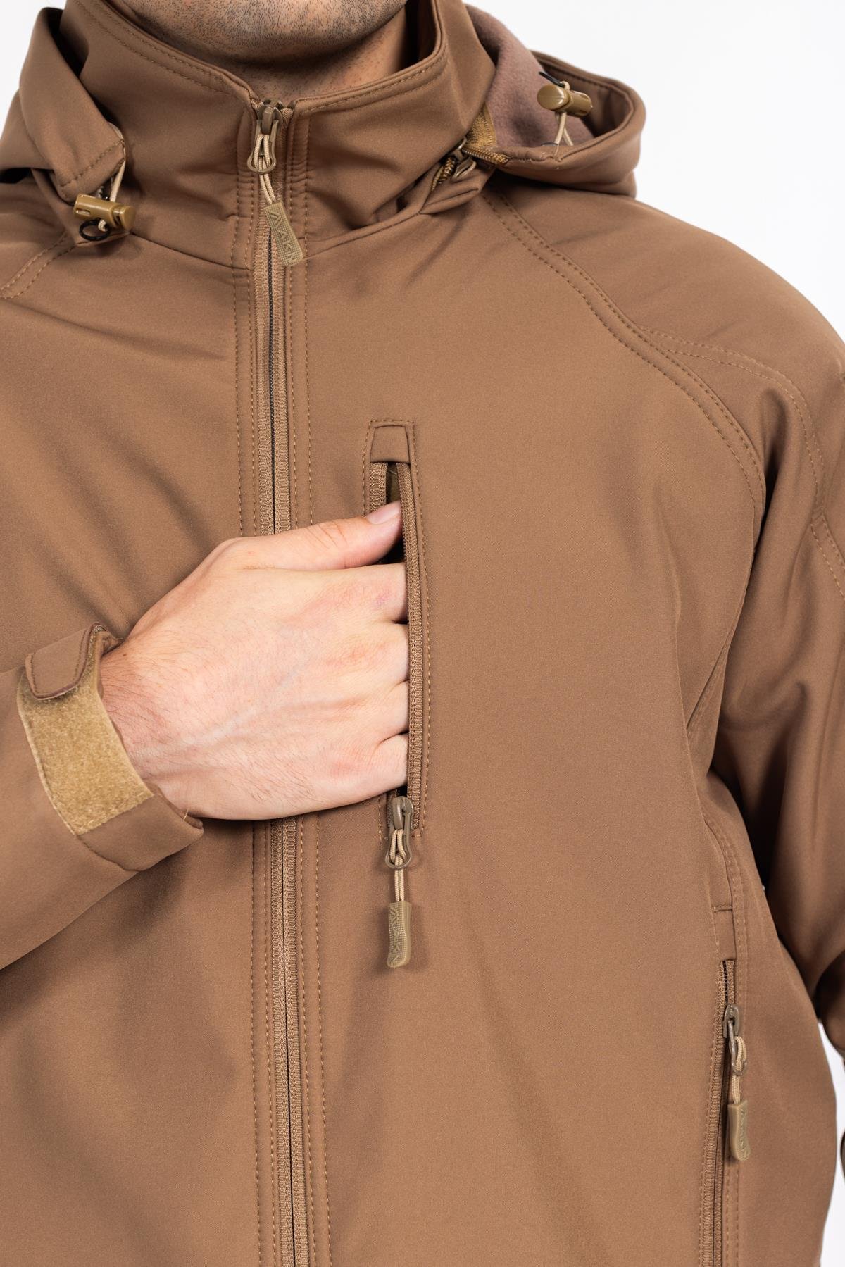AKN Double Softshell Taktik Mont Bej