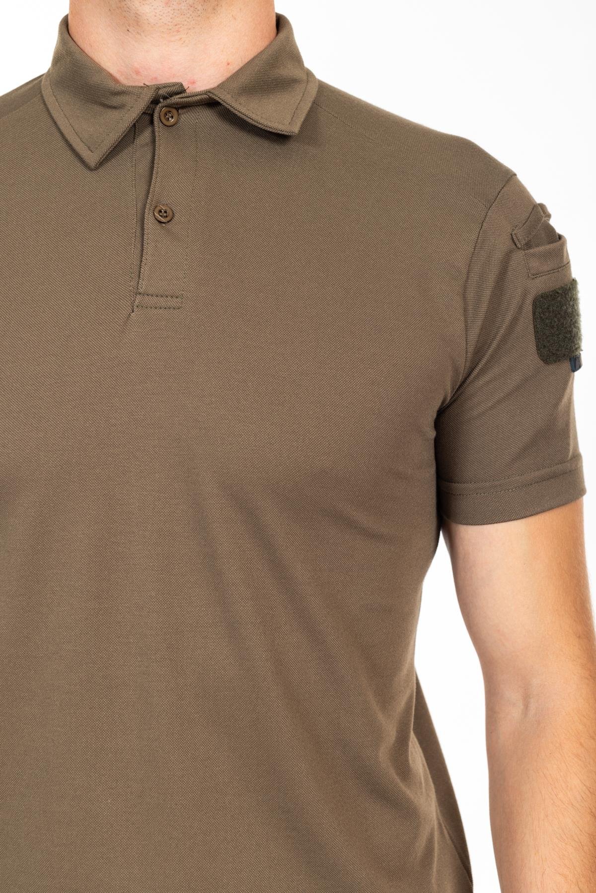 AKN POLO YAKA KISA KOLLU TAKTİK T-SHIRT-HAKİ