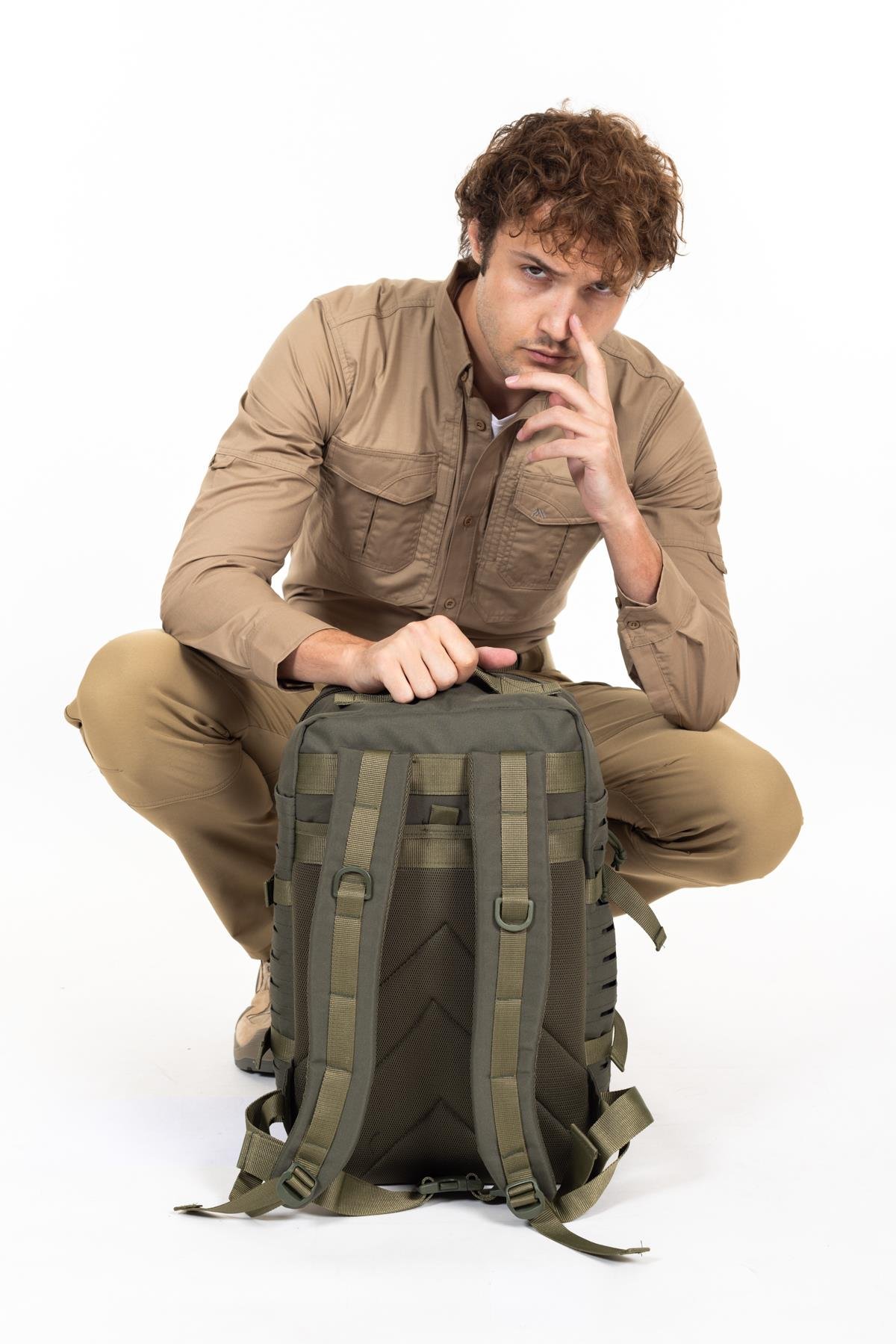 AKN 45 LT. TAKTİK SIRT ÇANTASI-BEJ