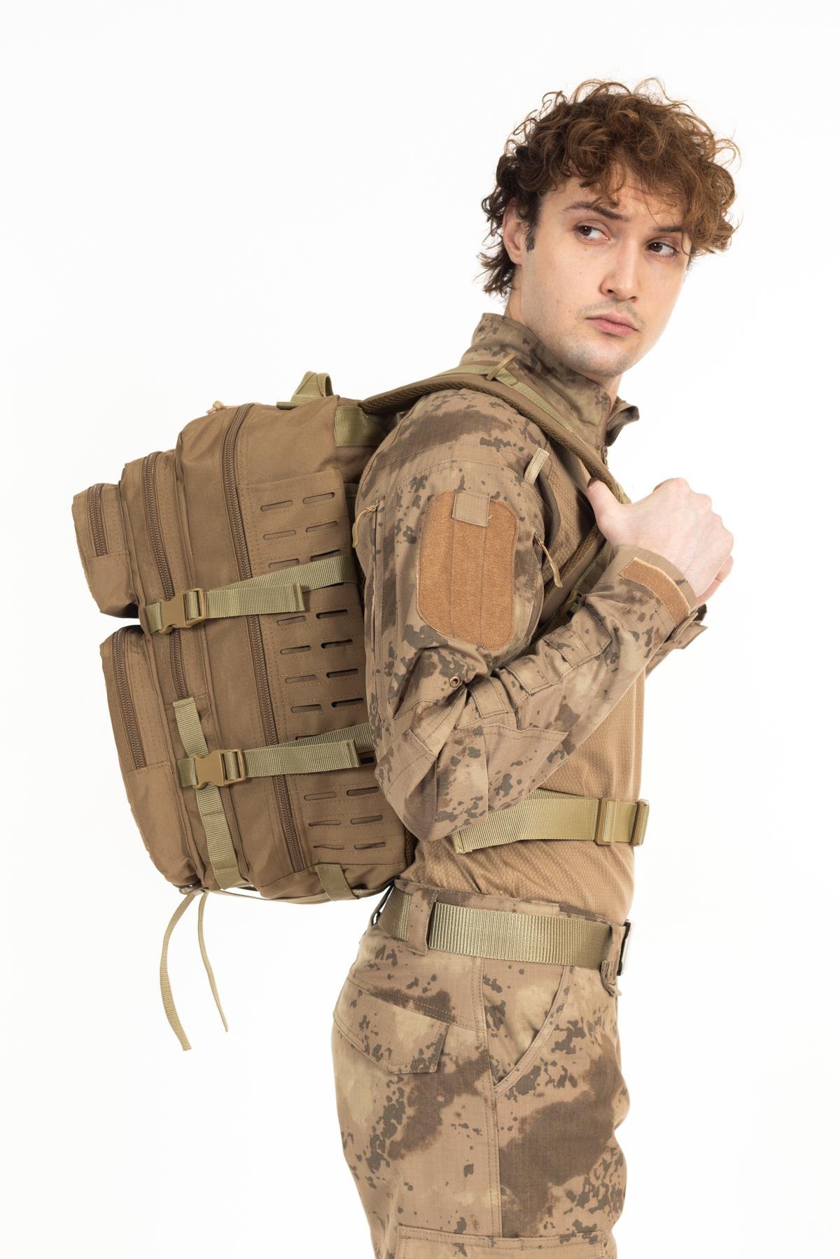 AKN 45 LT. TAKTİK SIRT ÇANTASI-BEJ