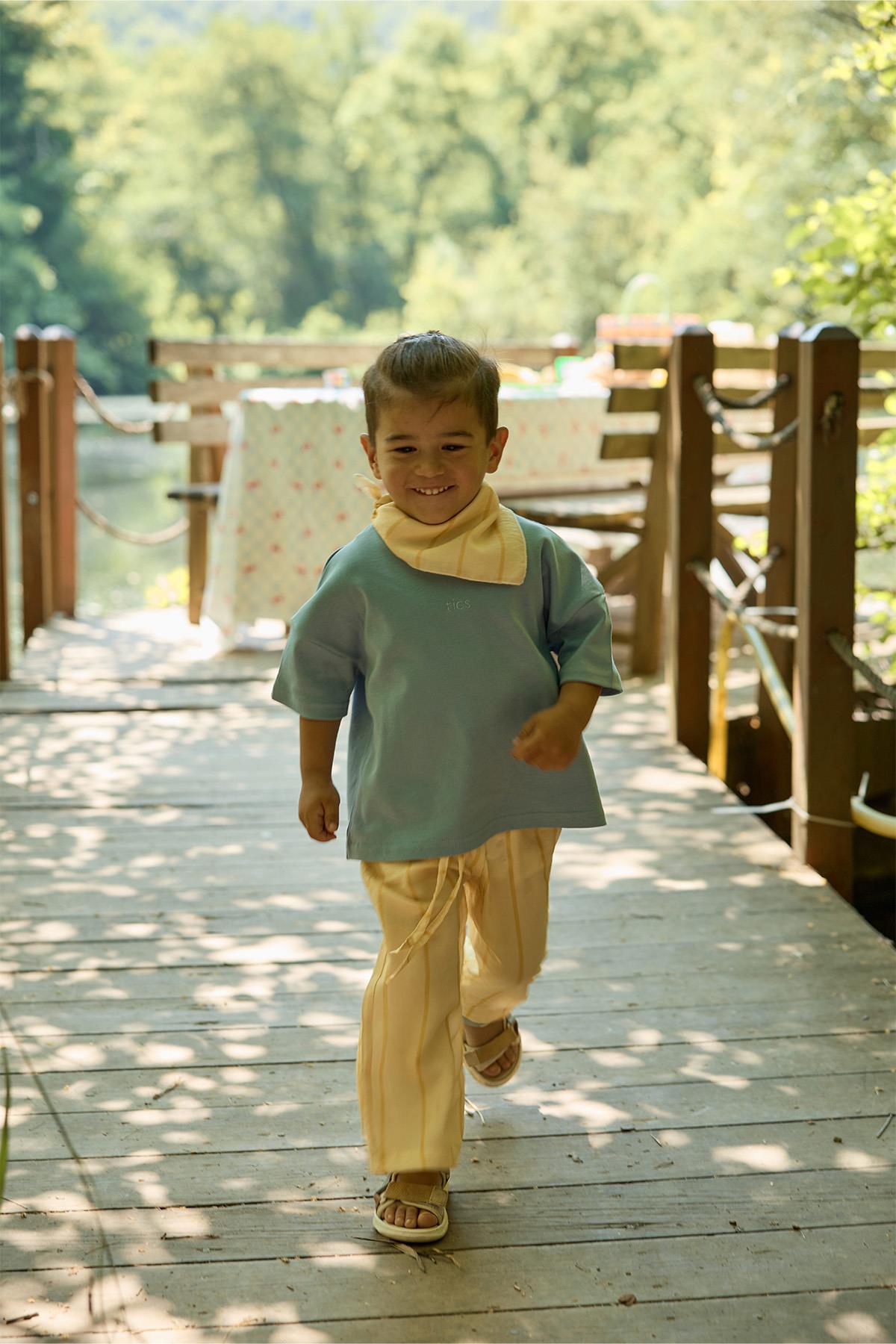 Lemon Çizgili Pantolon
