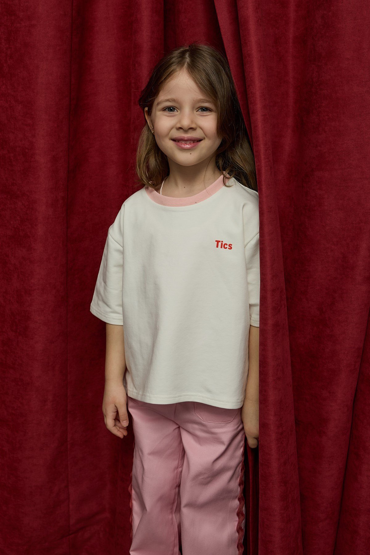 Note Oversize Baskılı Tshirt -pembe