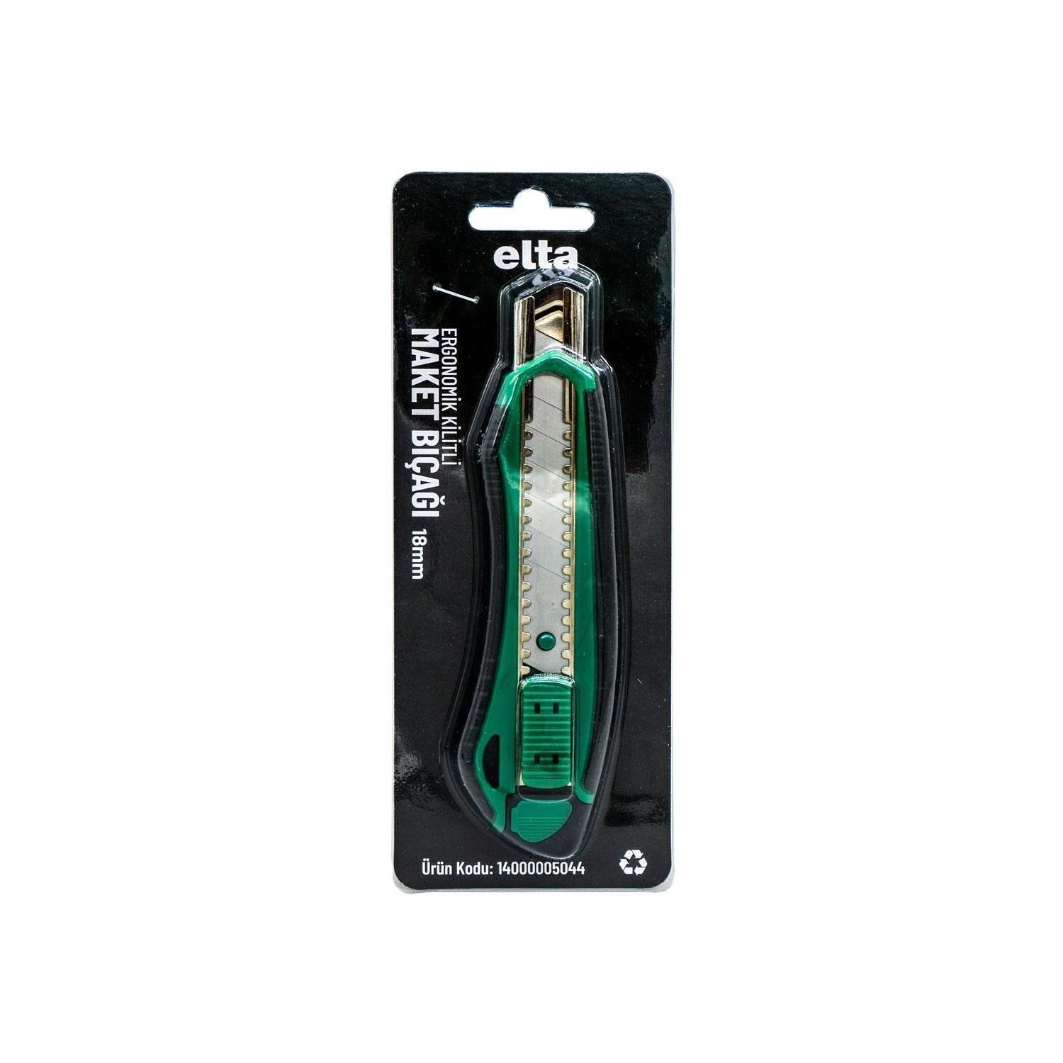 ERGONOMİK KİLİTLİ  MAKET BIÇAĞI 18MM ELTA