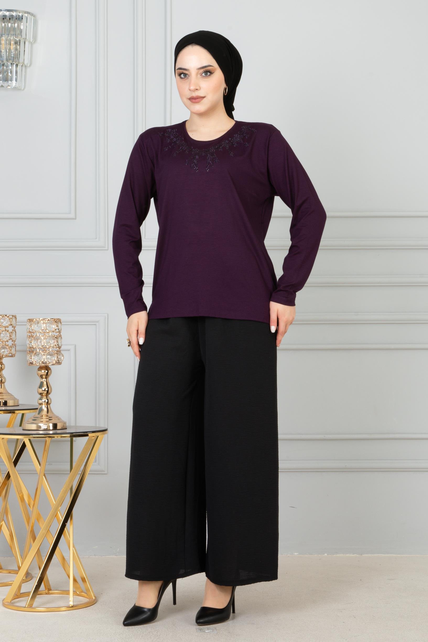 Kadın Anne Penye Bluz