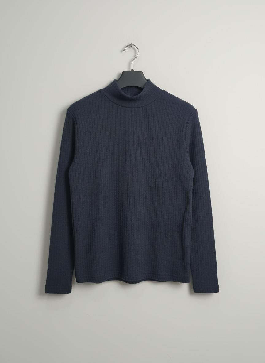 Kız ve Erkek Çocuk Kırmızı Fitilli Yarım Balıkçı Yaka Uzun Kollu Body İçlik