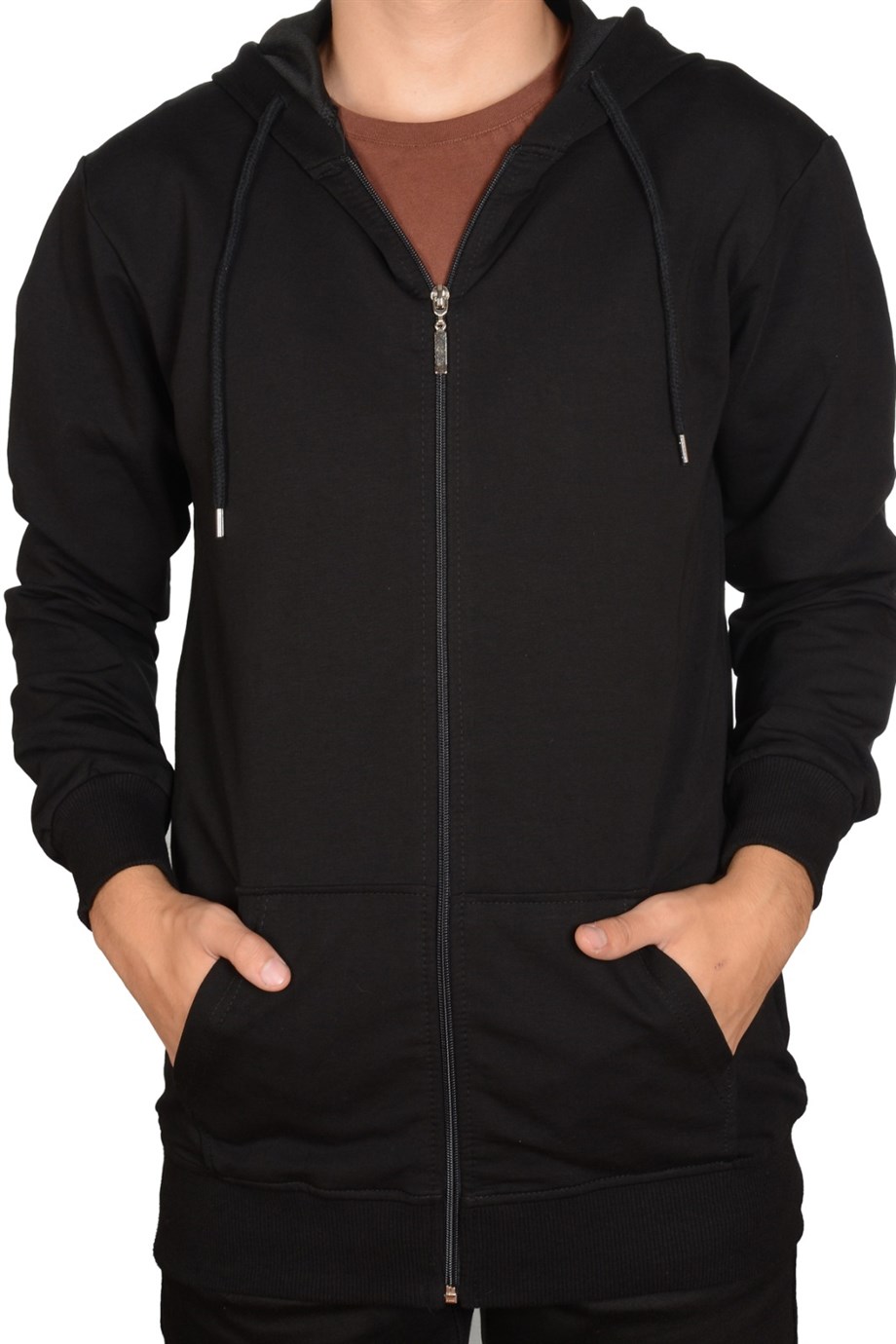 UNİSEX KAPŞONLU FERMUARLI SWEAT HIRKA