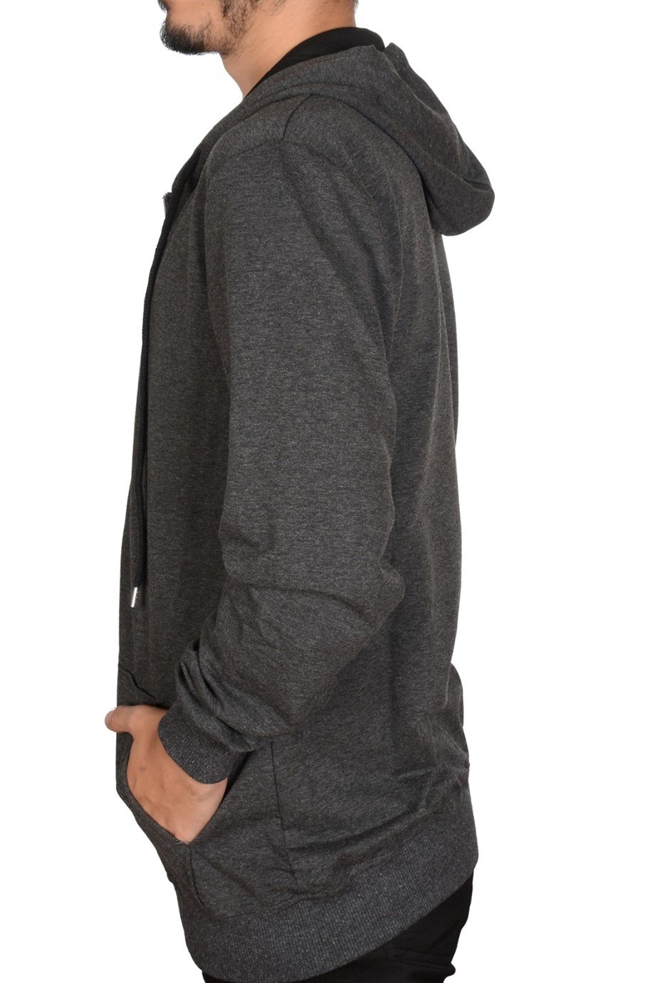 UNİSEX KAPŞONLU FERMUARLI SWEAT HIRKA