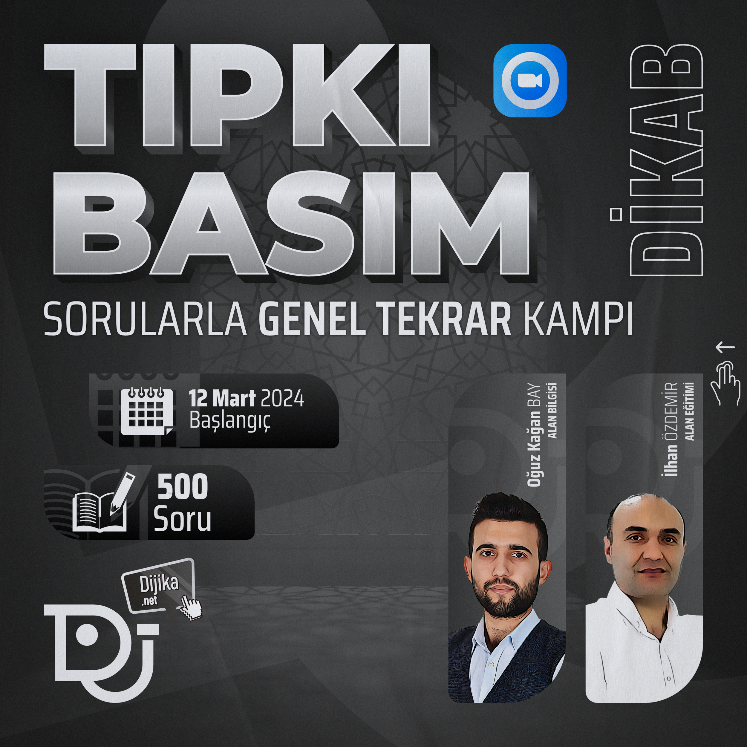 2024 DİKAB ÖABT TIPKI BASIM SORULARLA GENEL TEKRAR KAMPI