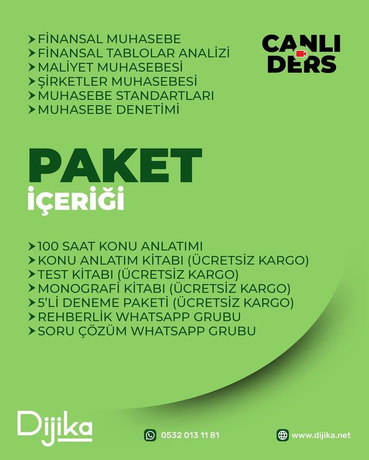 2026 A GRUBU MUHASEBE | CANLI DERS