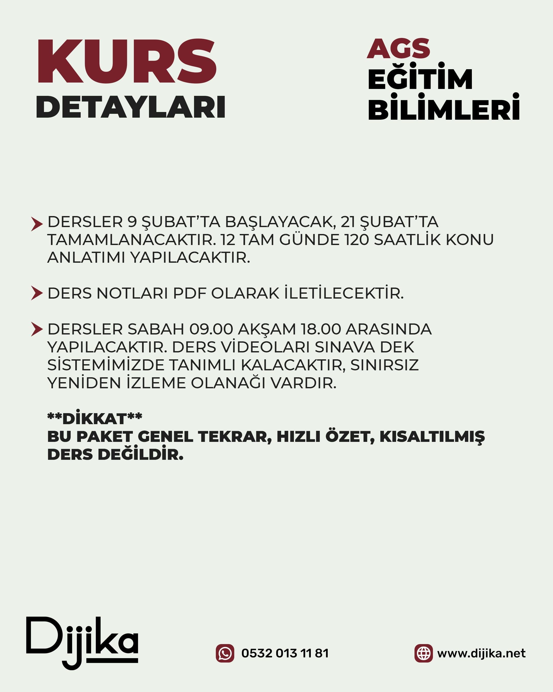 2026 AGS EĞİTİMİN TEMELLERİ I CANLI DERS
