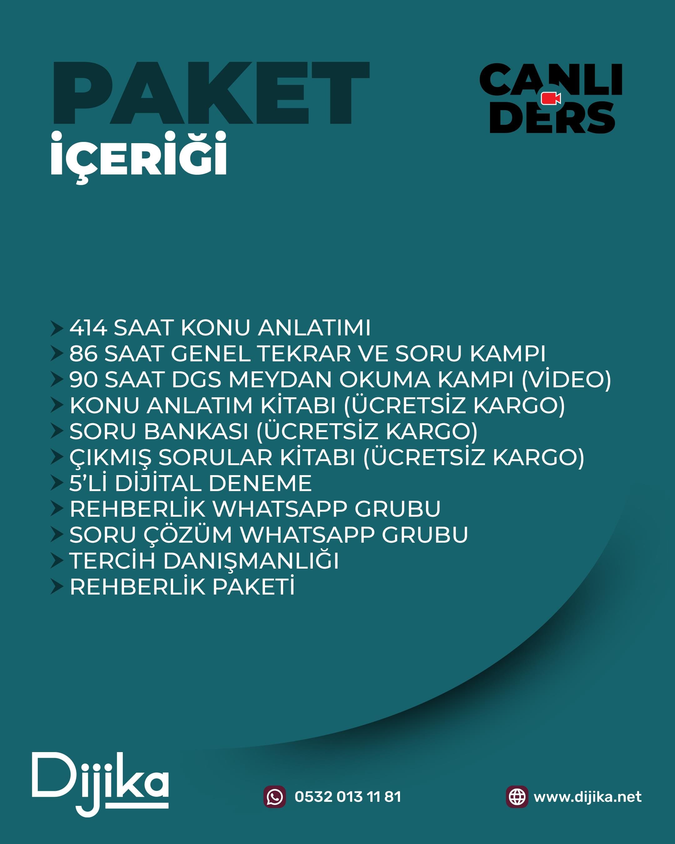 2026 DGS | CANLI DERS