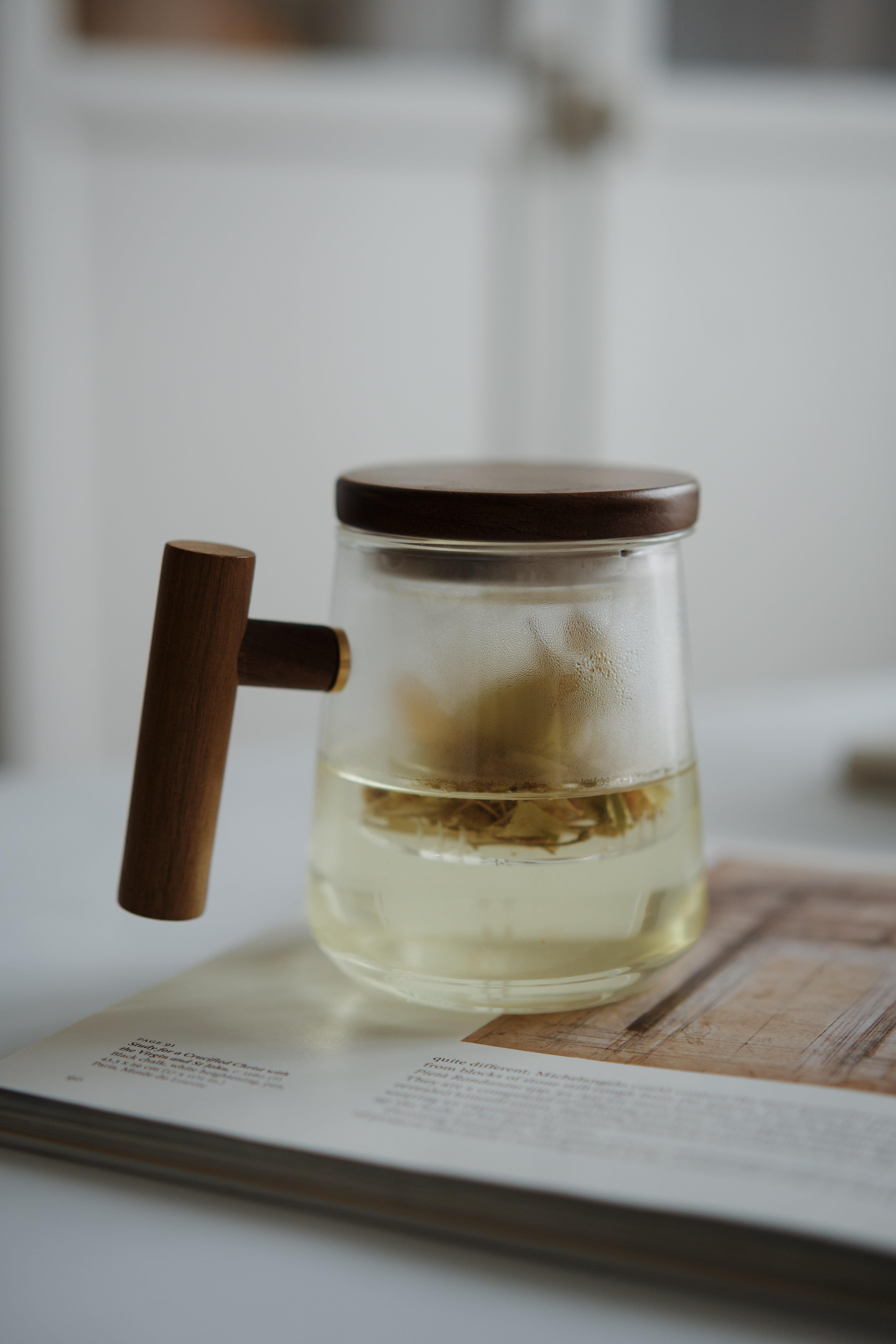 01 Akasya Düz Kulplu Cam Demlik (Borosilikat Cam)