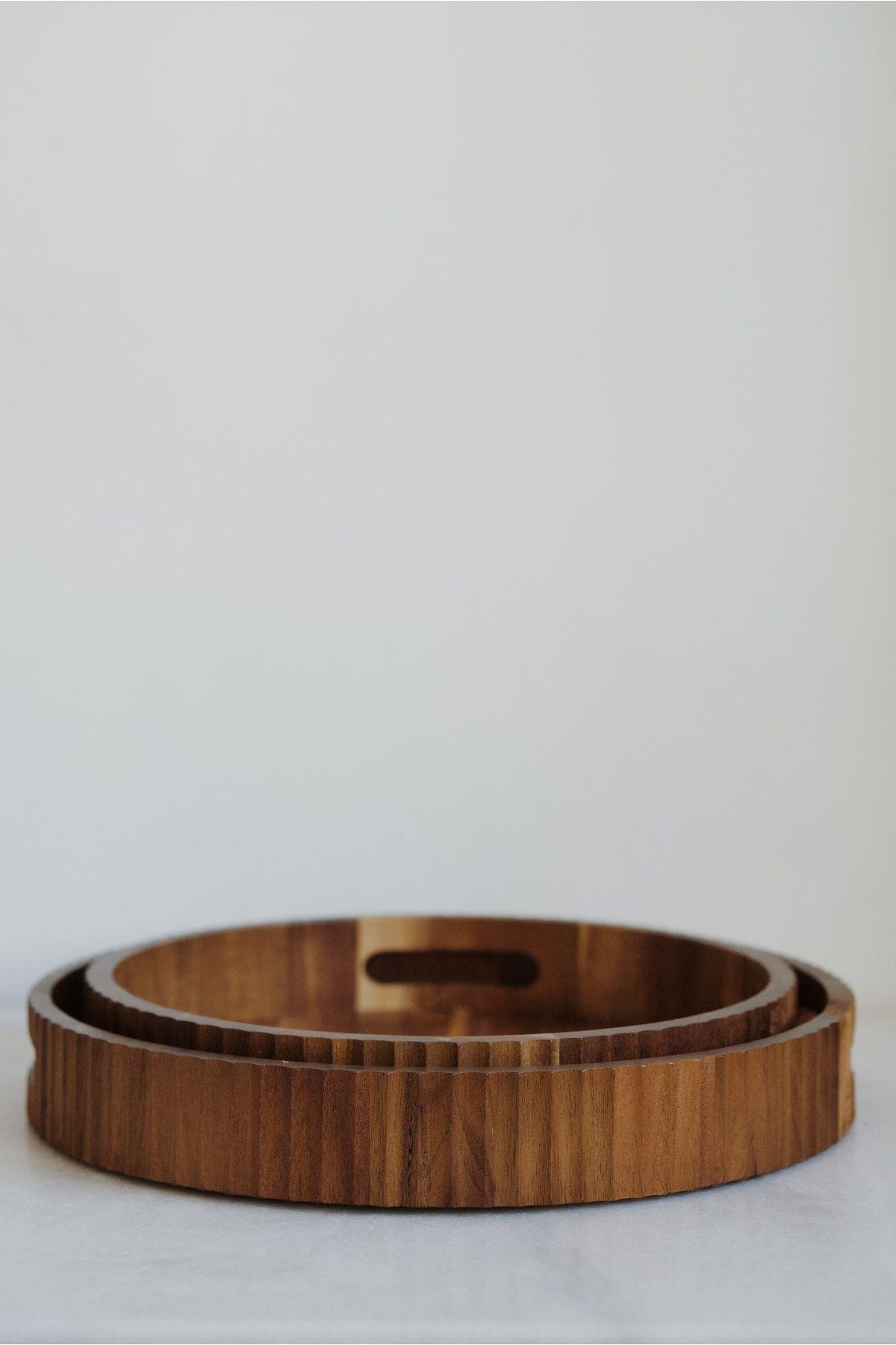 2'li Akasya Curve Tepsi