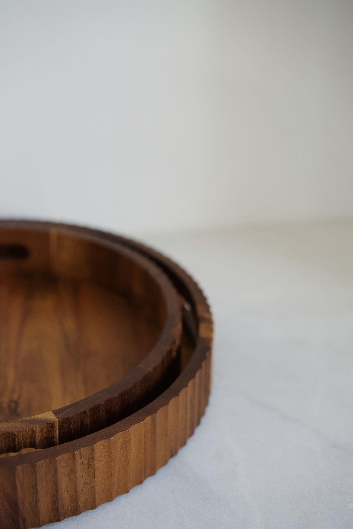 2'li Akasya Curve Tepsi