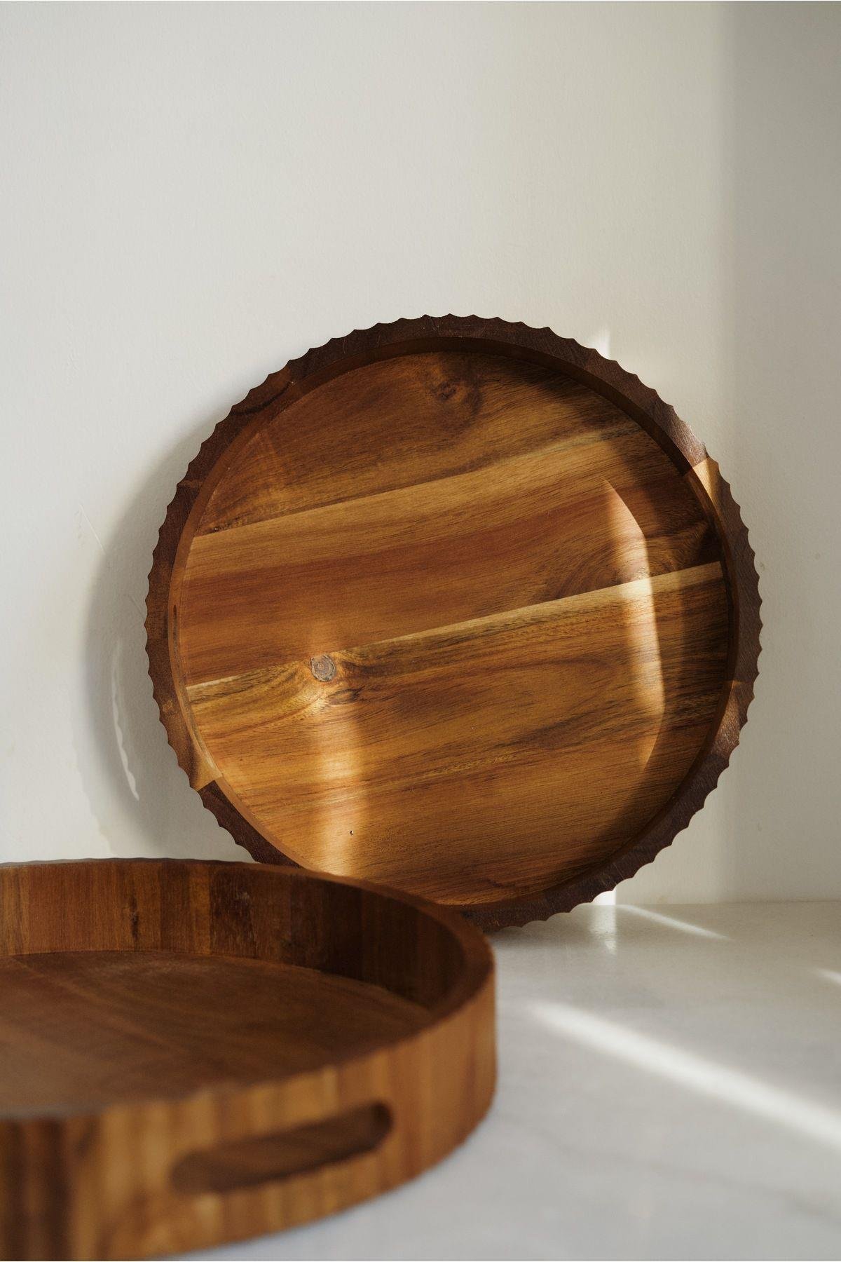 2'li Akasya Curve Tepsi