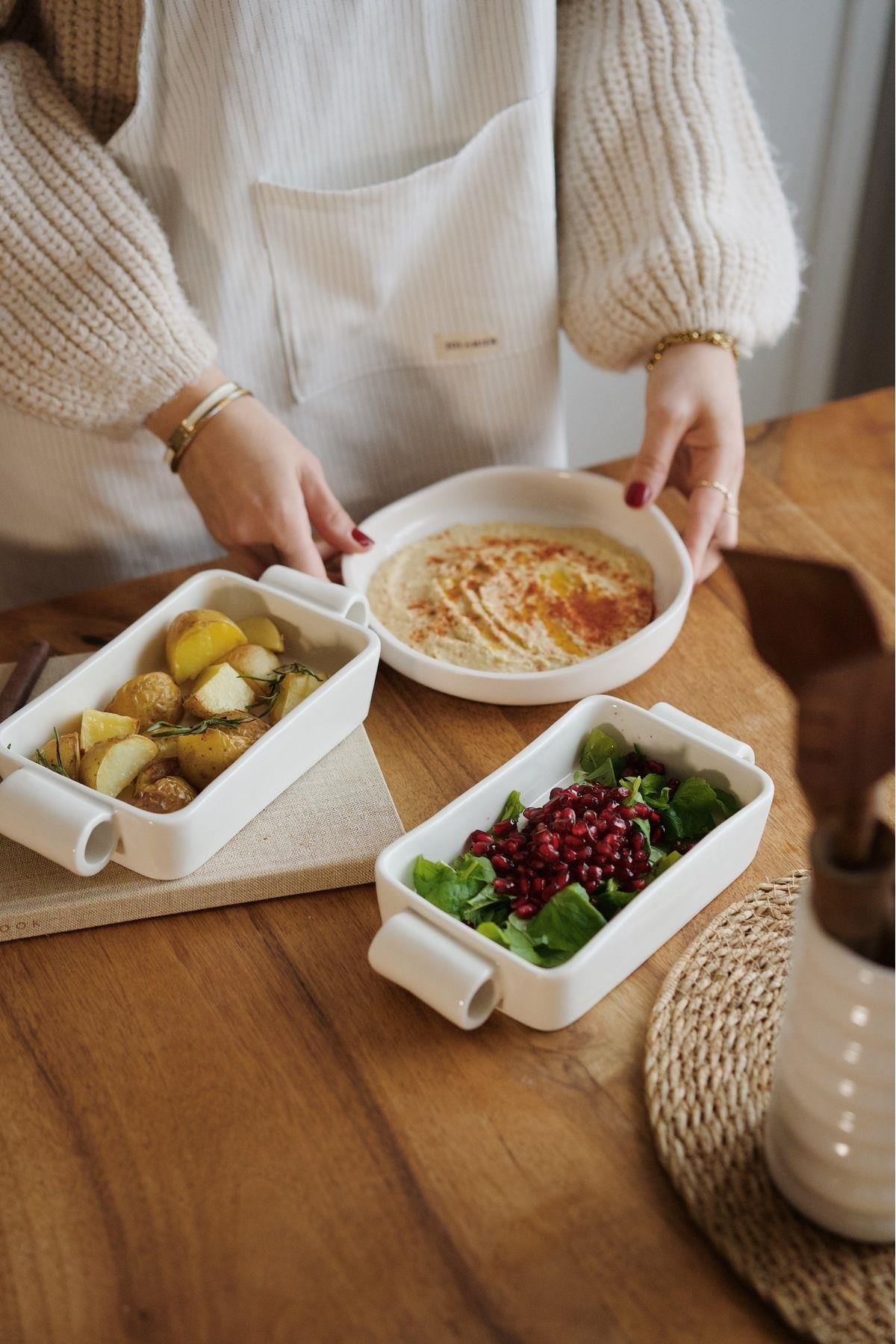 2'li Dikdörgen Seramik Kasesi