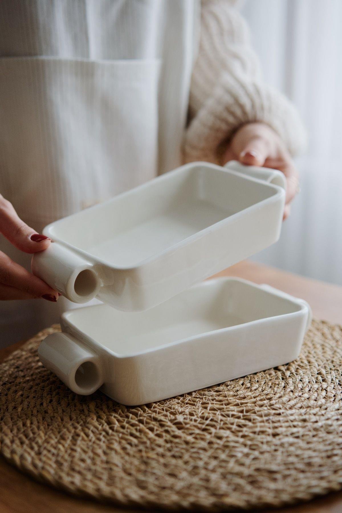 2'li Dikdörgen Seramik Kasesi