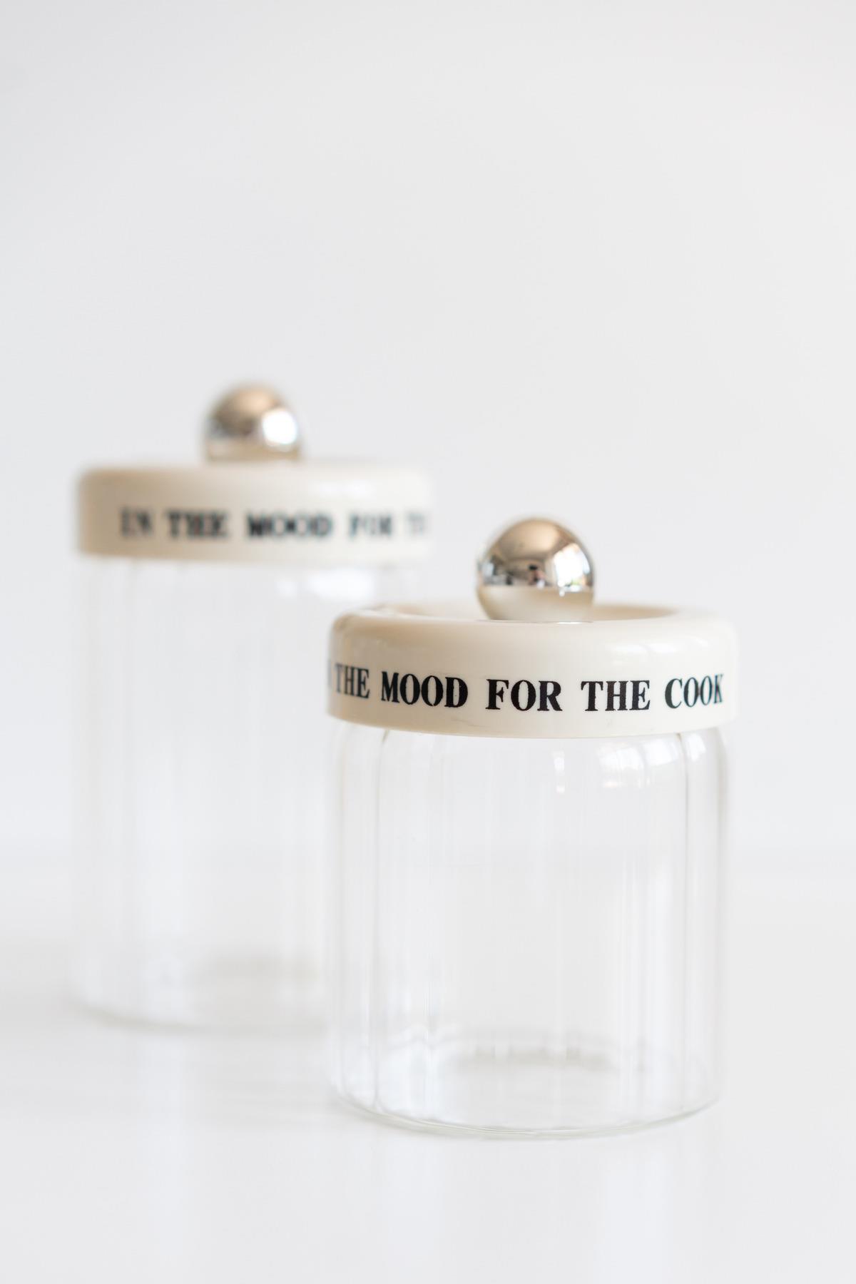 2li Krem Vakum Kapaklı Motto Cam Kavanoz Seti (320ml+450ml)