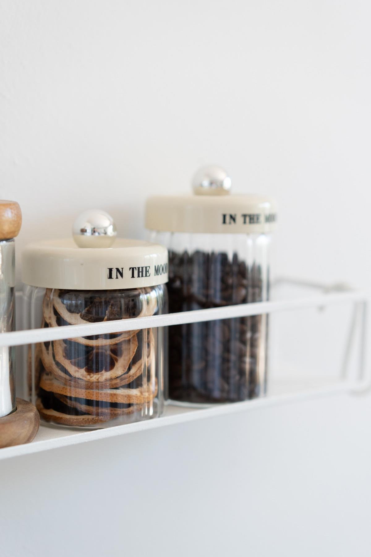 2li Krem Vakum Kapaklı Motto Cam Kavanoz Seti (320ml+450ml)