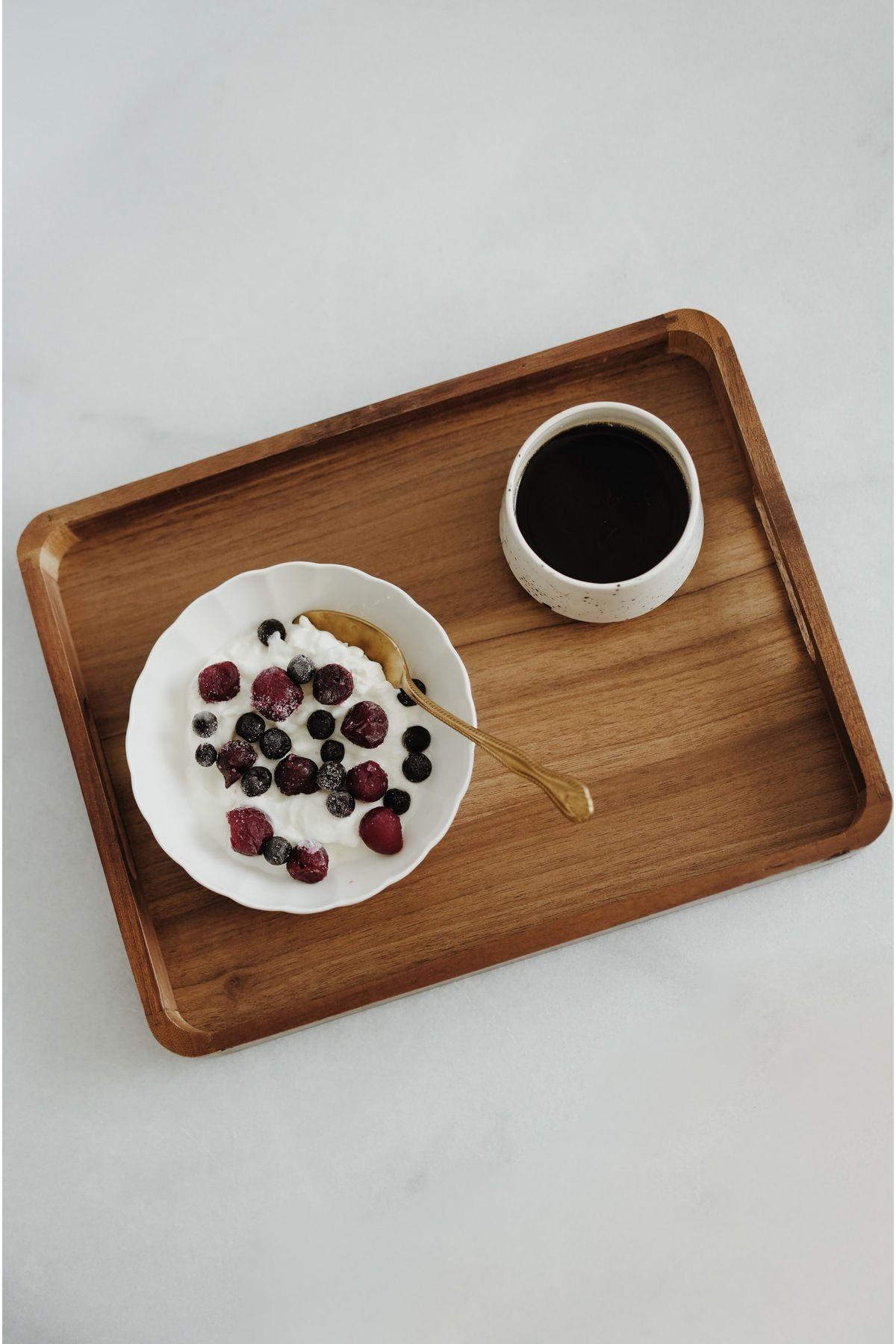 3'lü Akasya Dikdörtgen Tepsi Seti