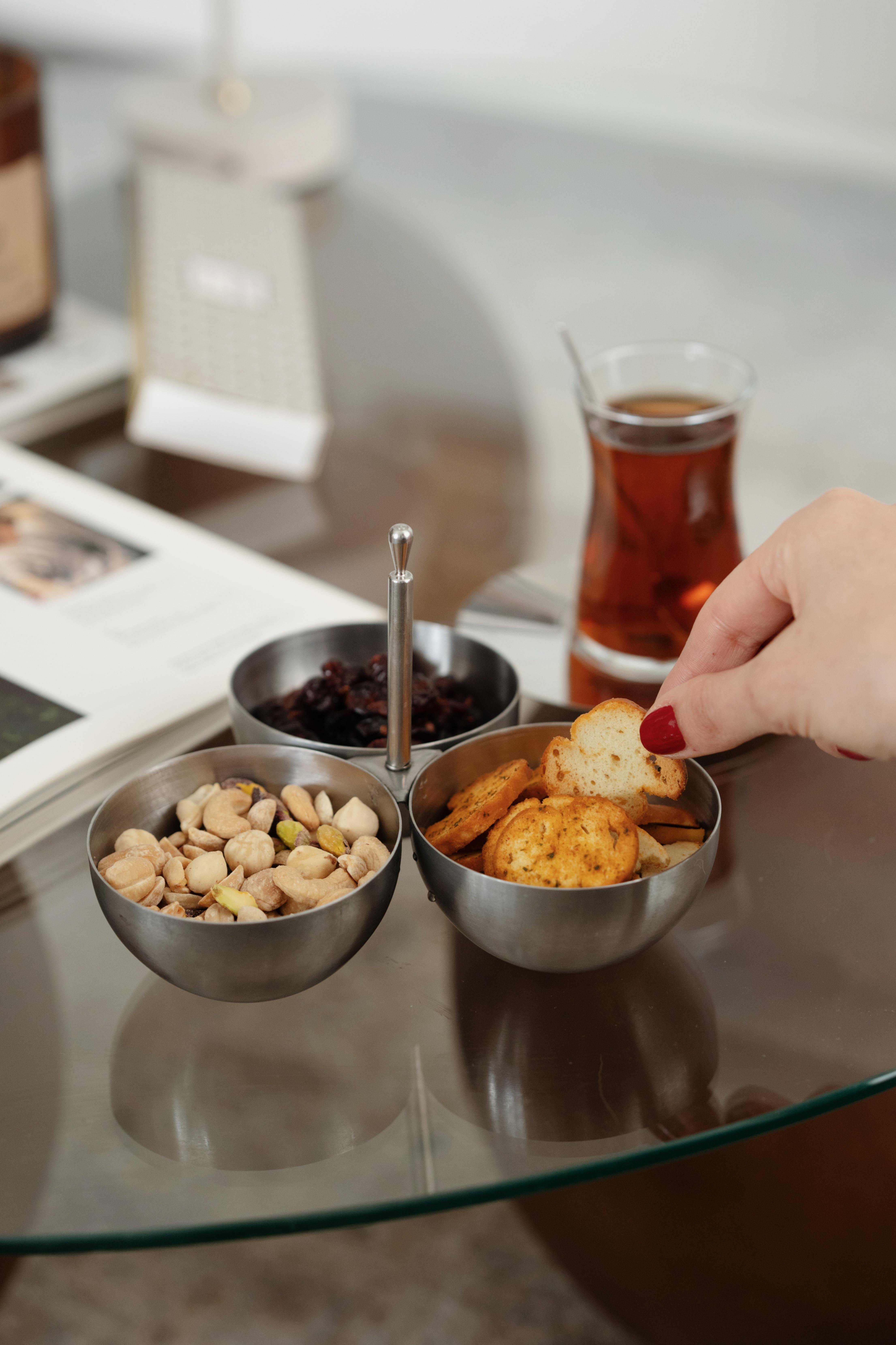 3'lü Metal Mat Çerezlik (Paslanmaz Çelik)