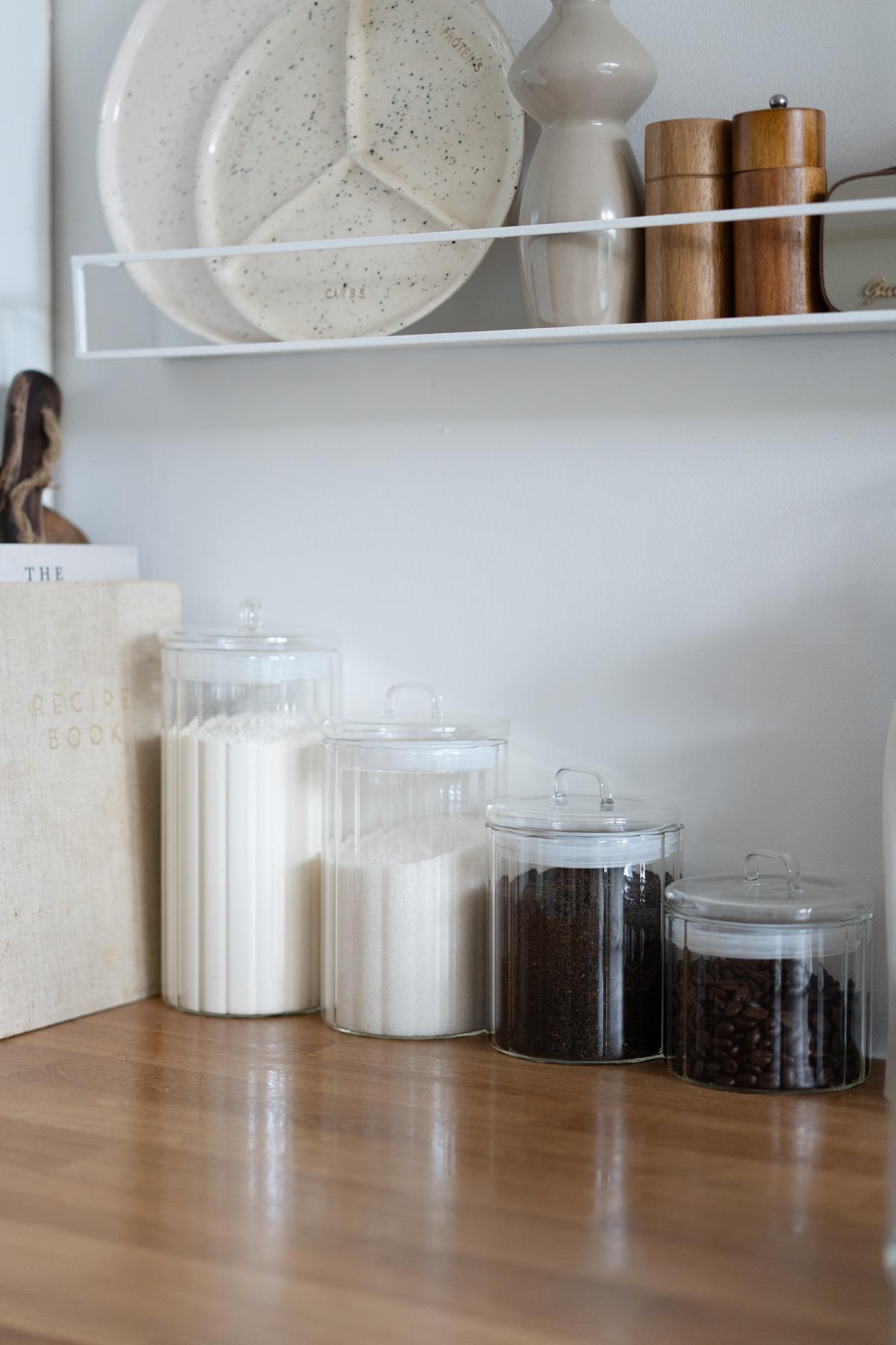 4'lü Borosilikat Cam - Vakum Kapaklı Kavanoz Seti