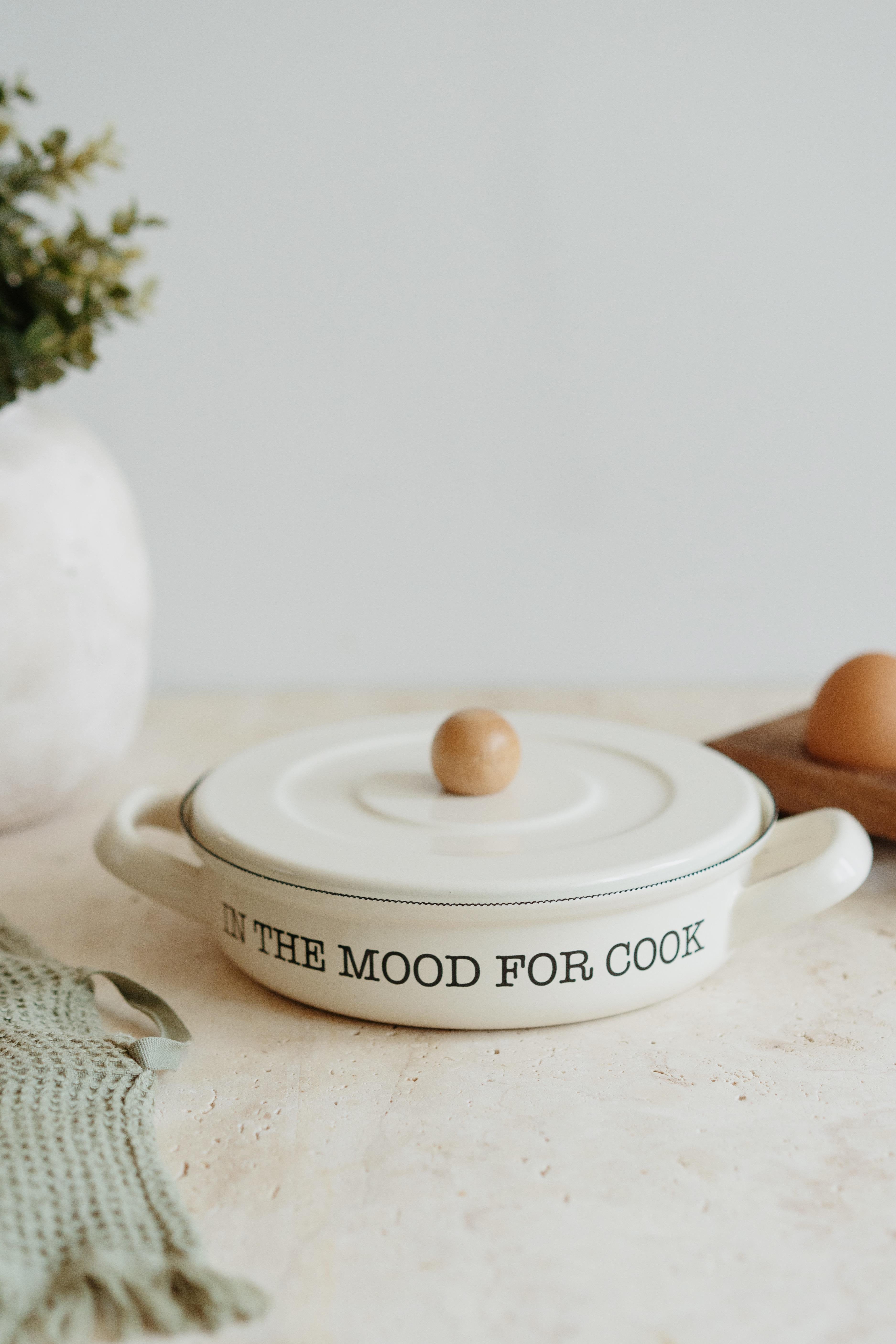 Ahşap Detaylı Emaye Sahan