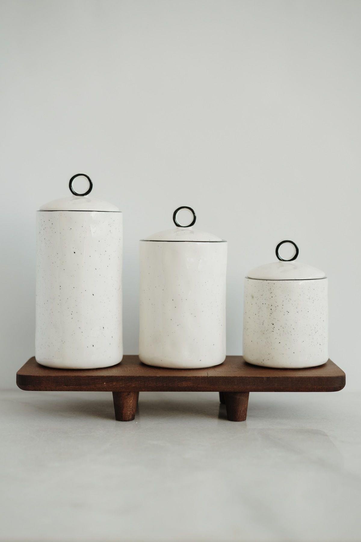 Ahşap Dikdörtgen Ayaklı Stand (14x36CM)