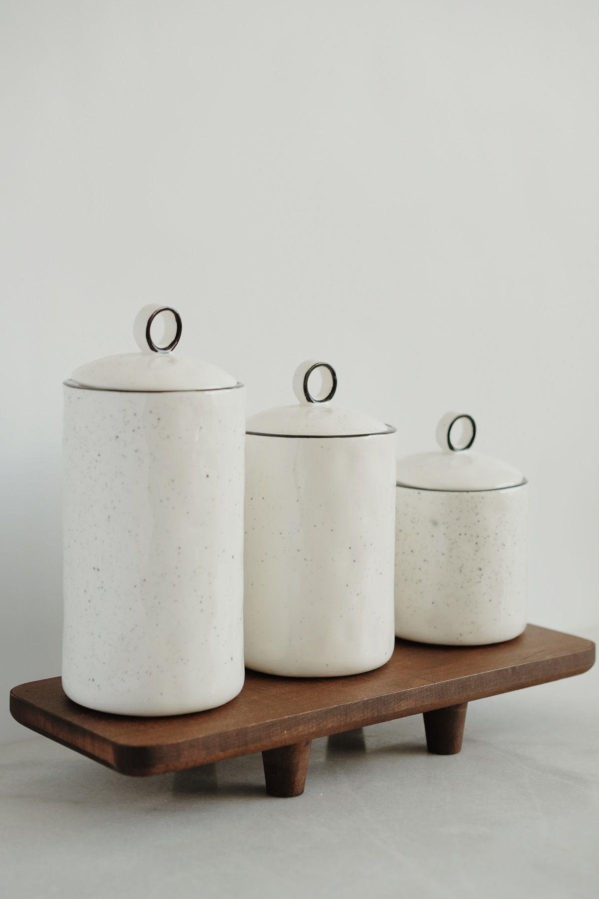 Ahşap Dikdörtgen Ayaklı Stand (14x36CM)