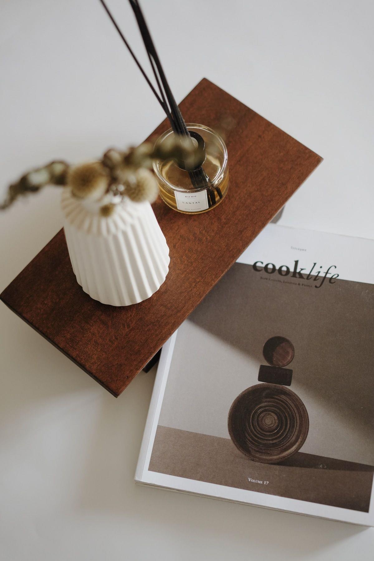 Ahşap Tezgah Üstü Düzenleyici Stand (15x30cm)