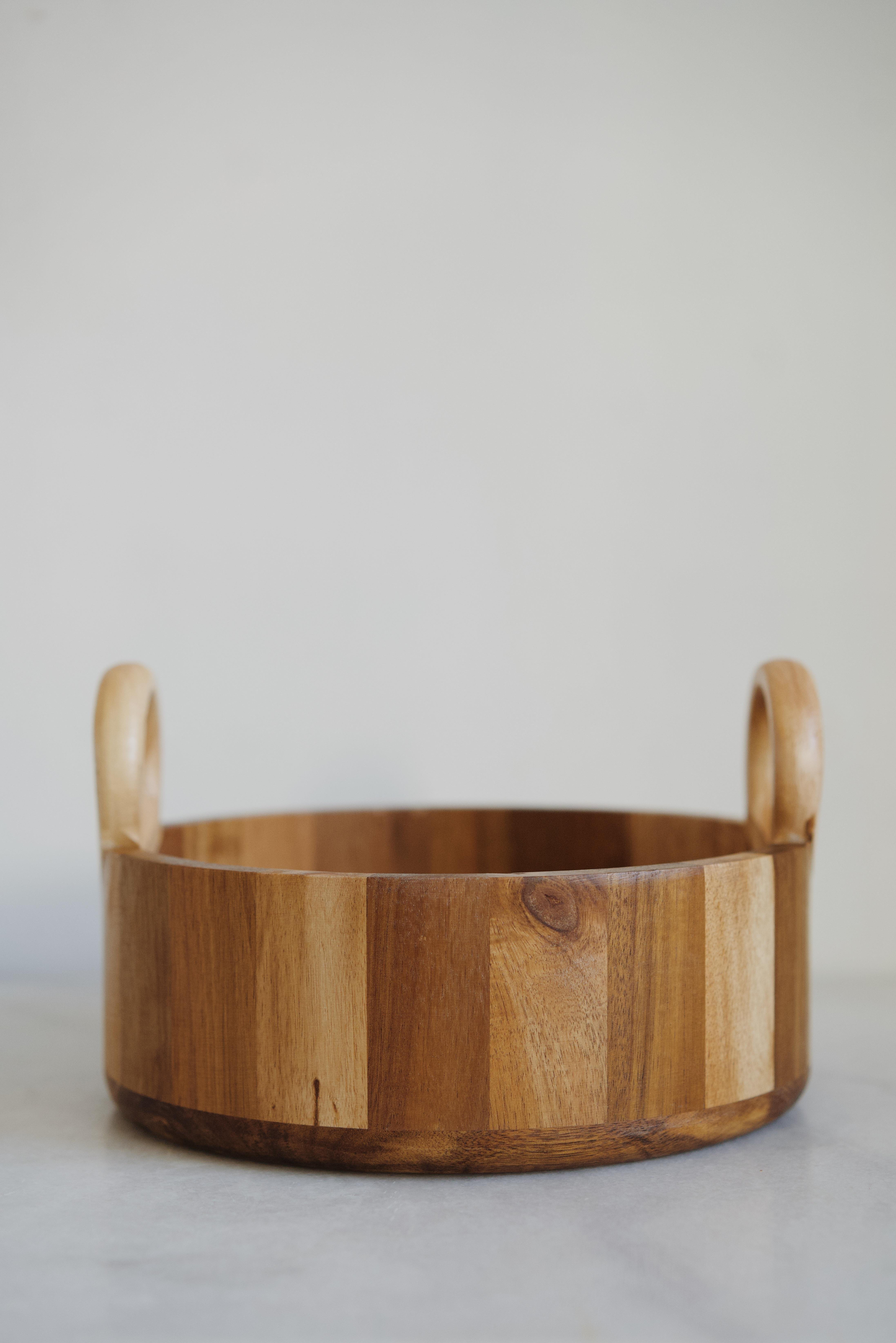 Akasya Halka Saplı Meyvelik Kase ( 24,5 cm)