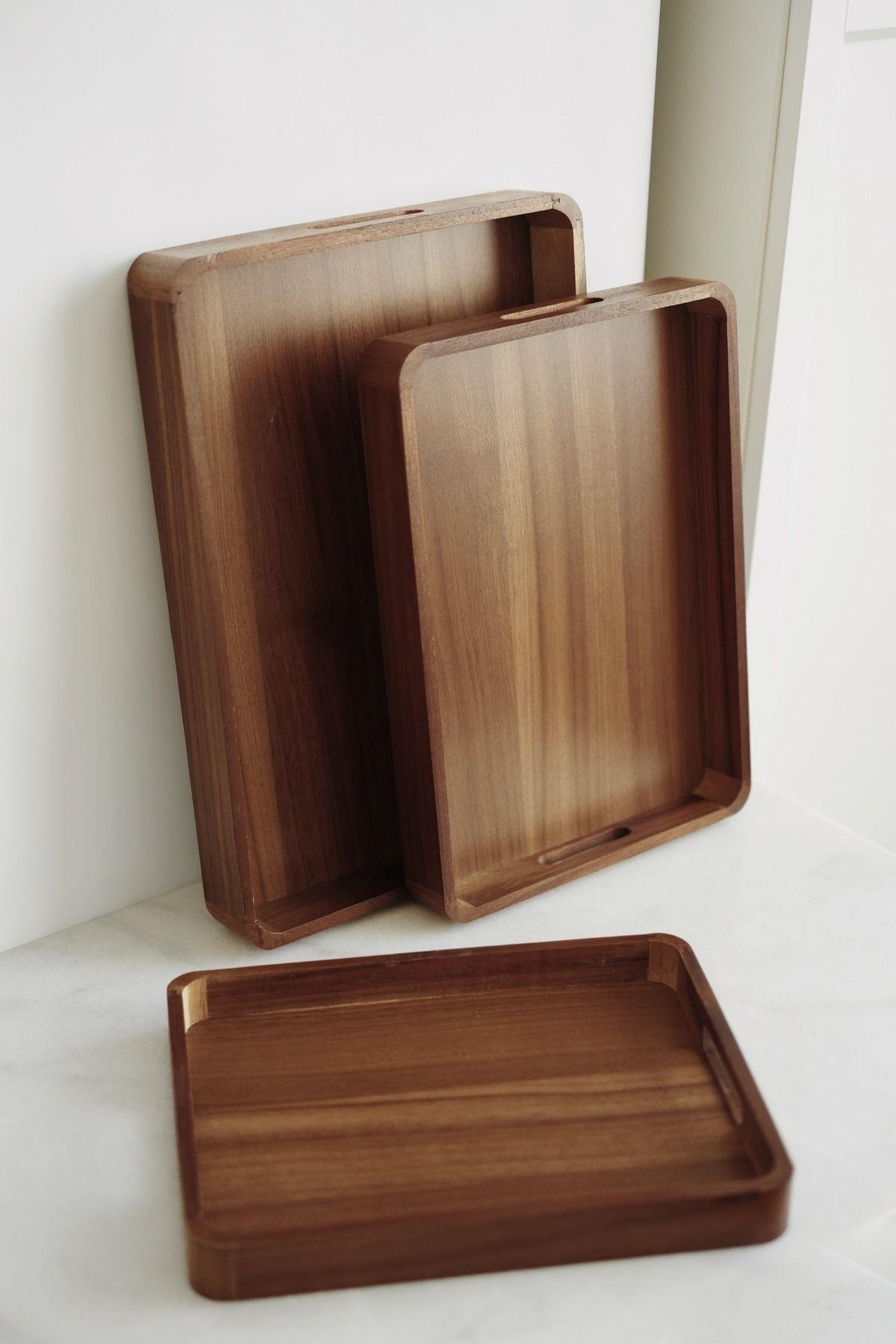 Akasya Küçük Boy Dikdörtgen Tepsi