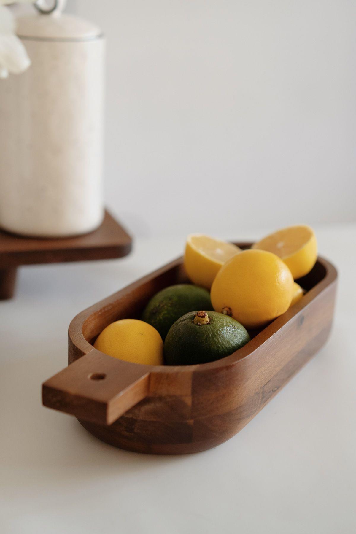 Akasya Oval Kulplu Derin Sunumluk Kase