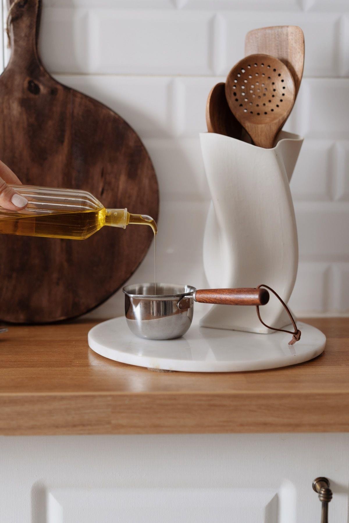 Akasya Saplı Ölçü Kaşığı (Paslanmaz Çelik)