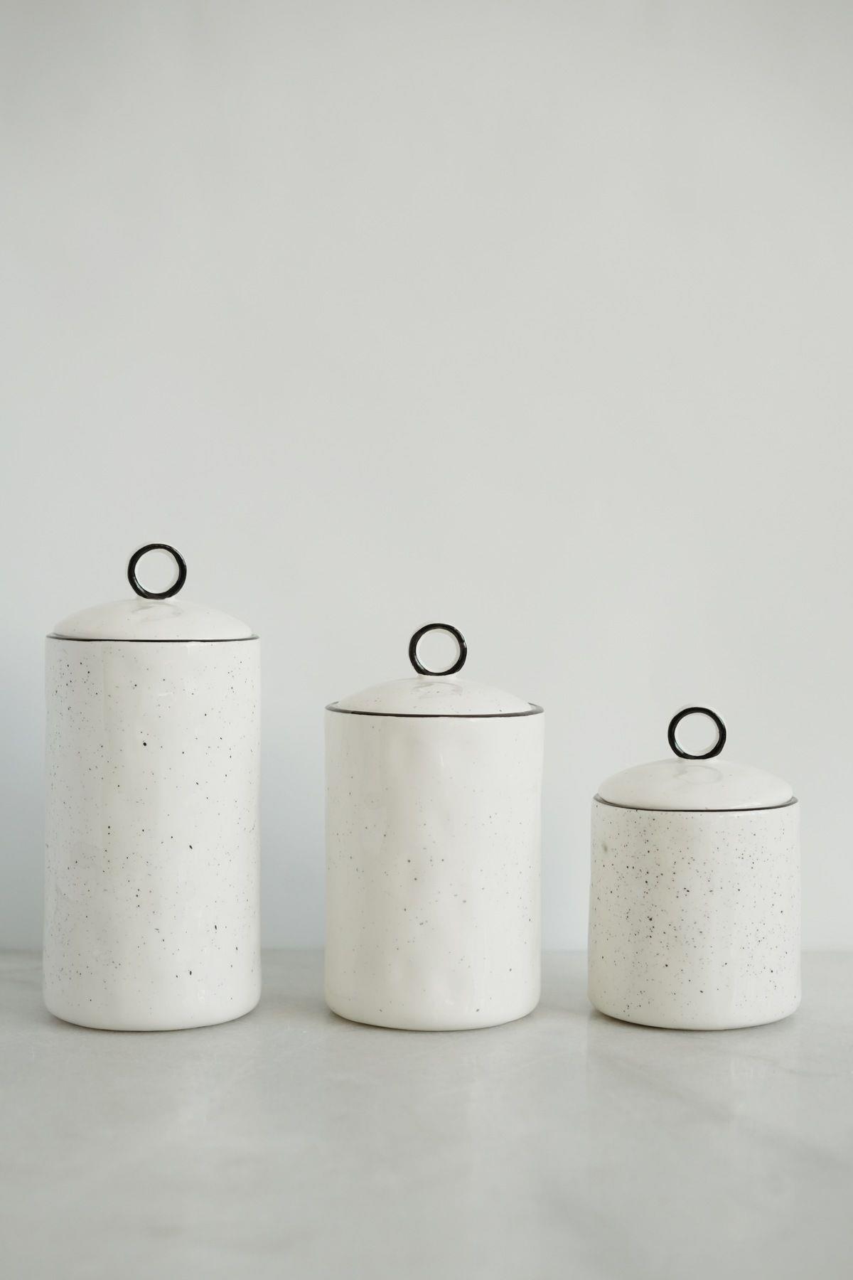 Arya 3'lü Porselen Baharatlık Seti