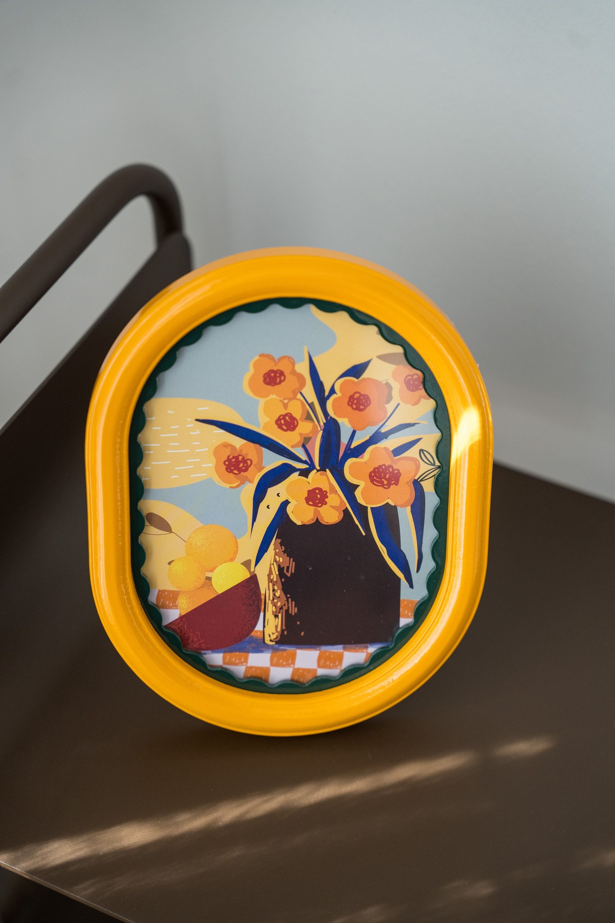 Bellini Metal Fotoğraf Çerçevesi Sarı