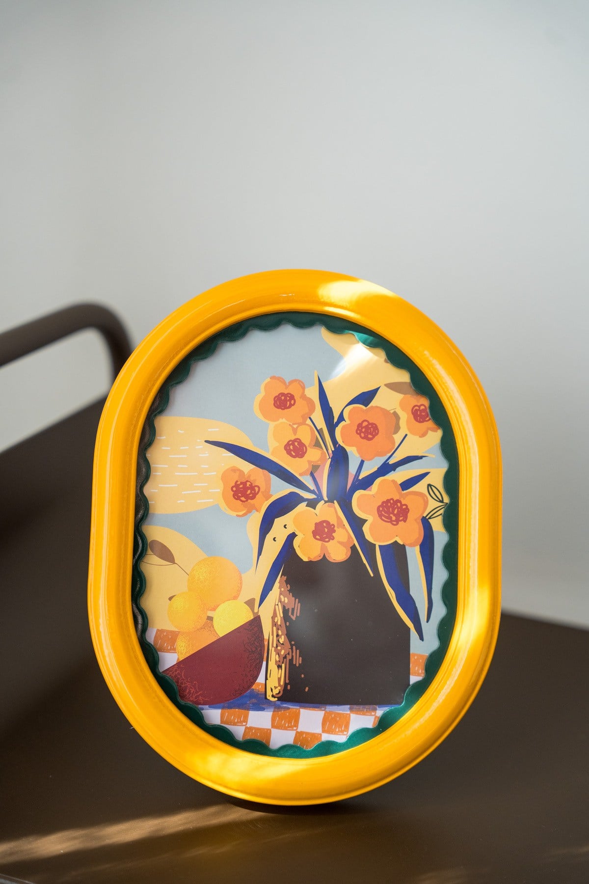 Bellini Metal Fotoğraf Çerçevesi Sarı