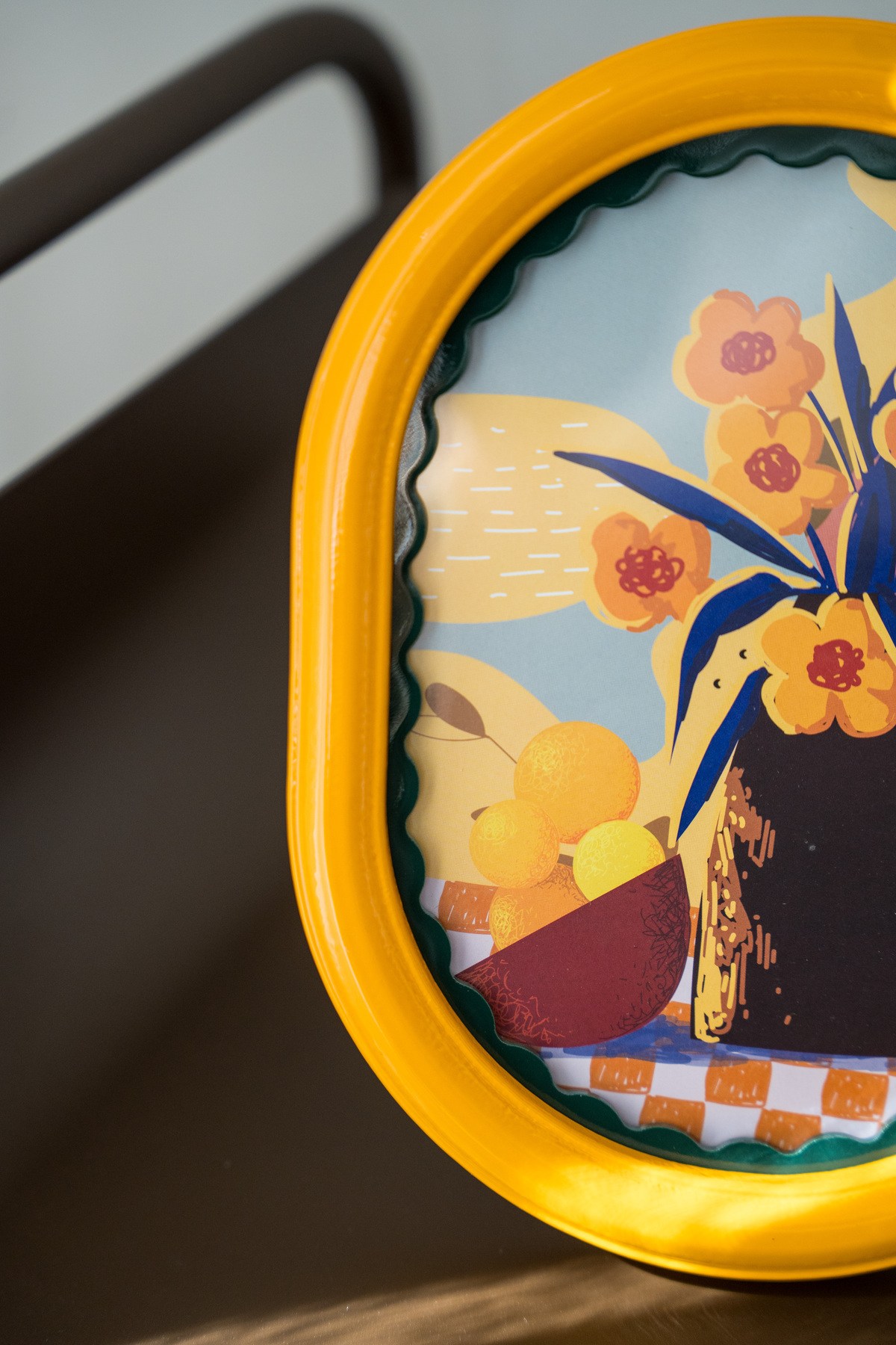 Bellini Metal Fotoğraf Çerçevesi Sarı