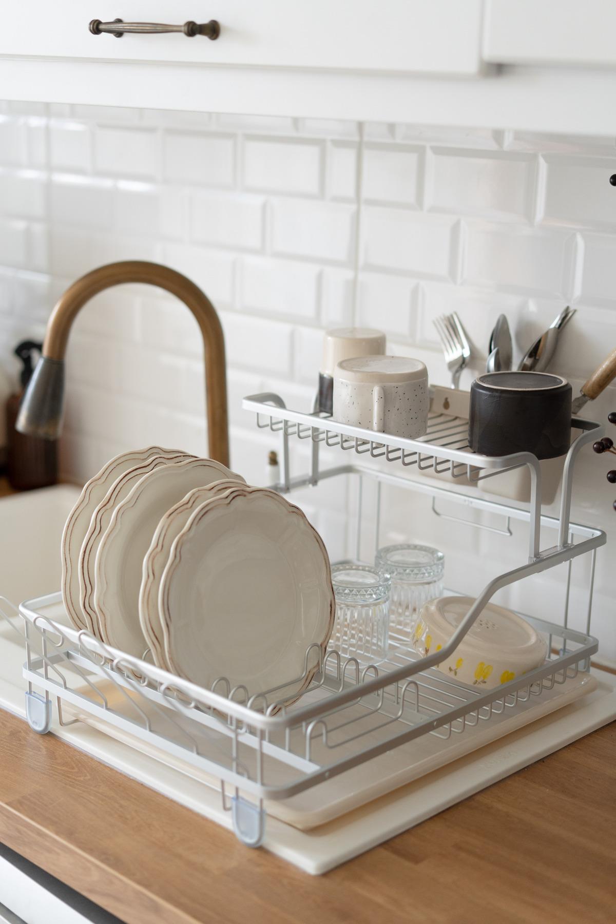 BULL-005 Alüminyum İki Katlı Bulaşıklık (Paslanmaz)